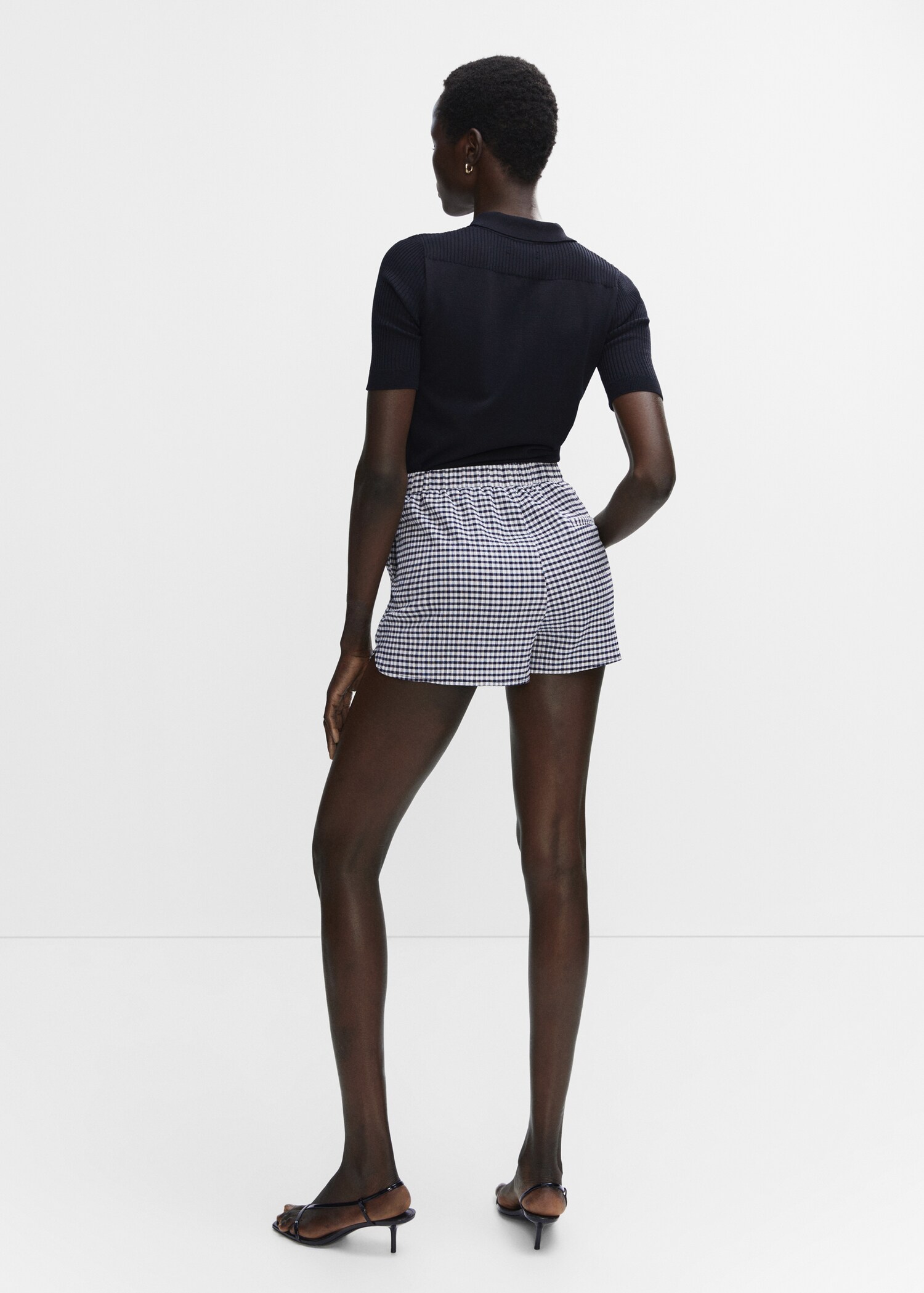 Shorts mit Vichy-Karomuster - Rückseite des Artikels