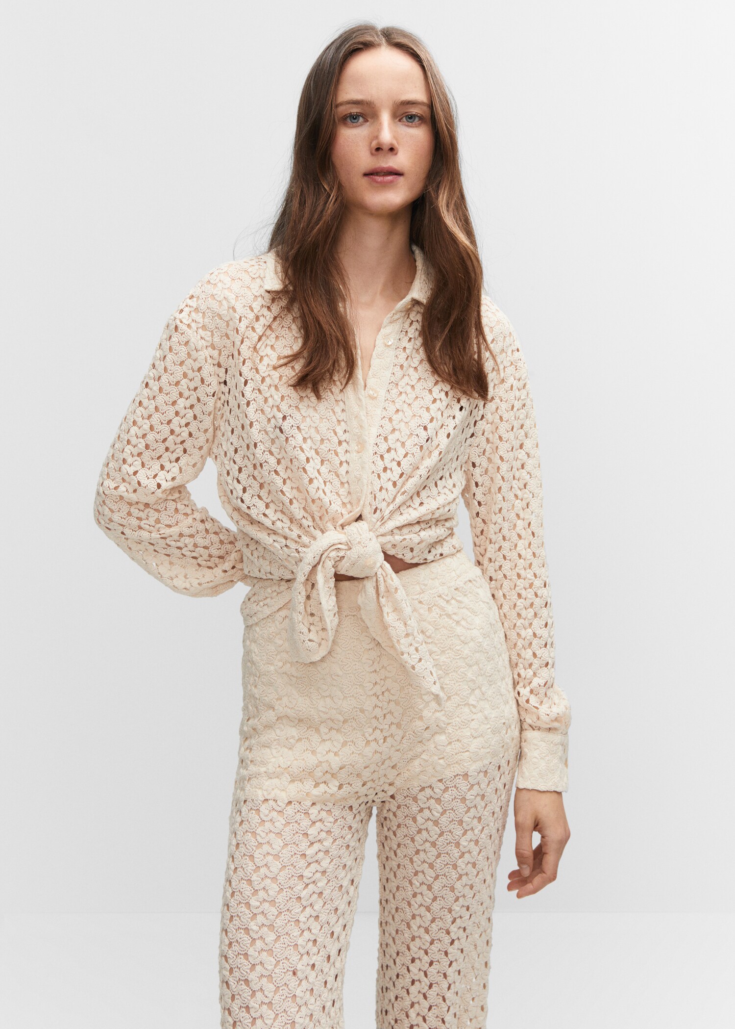 Straight crochet pants - Medium plane