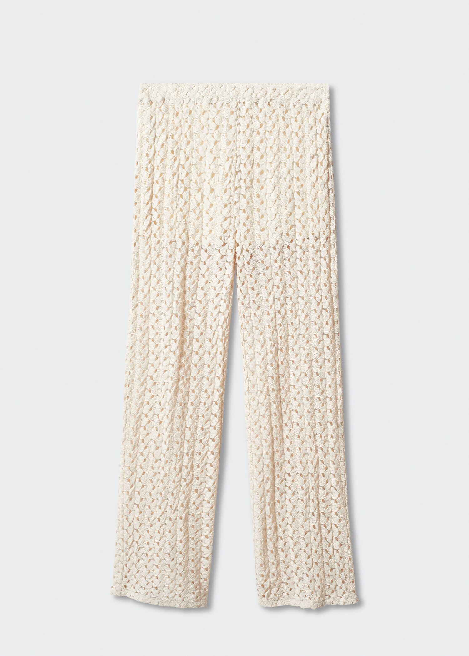 Straight crochet pants - Article without model