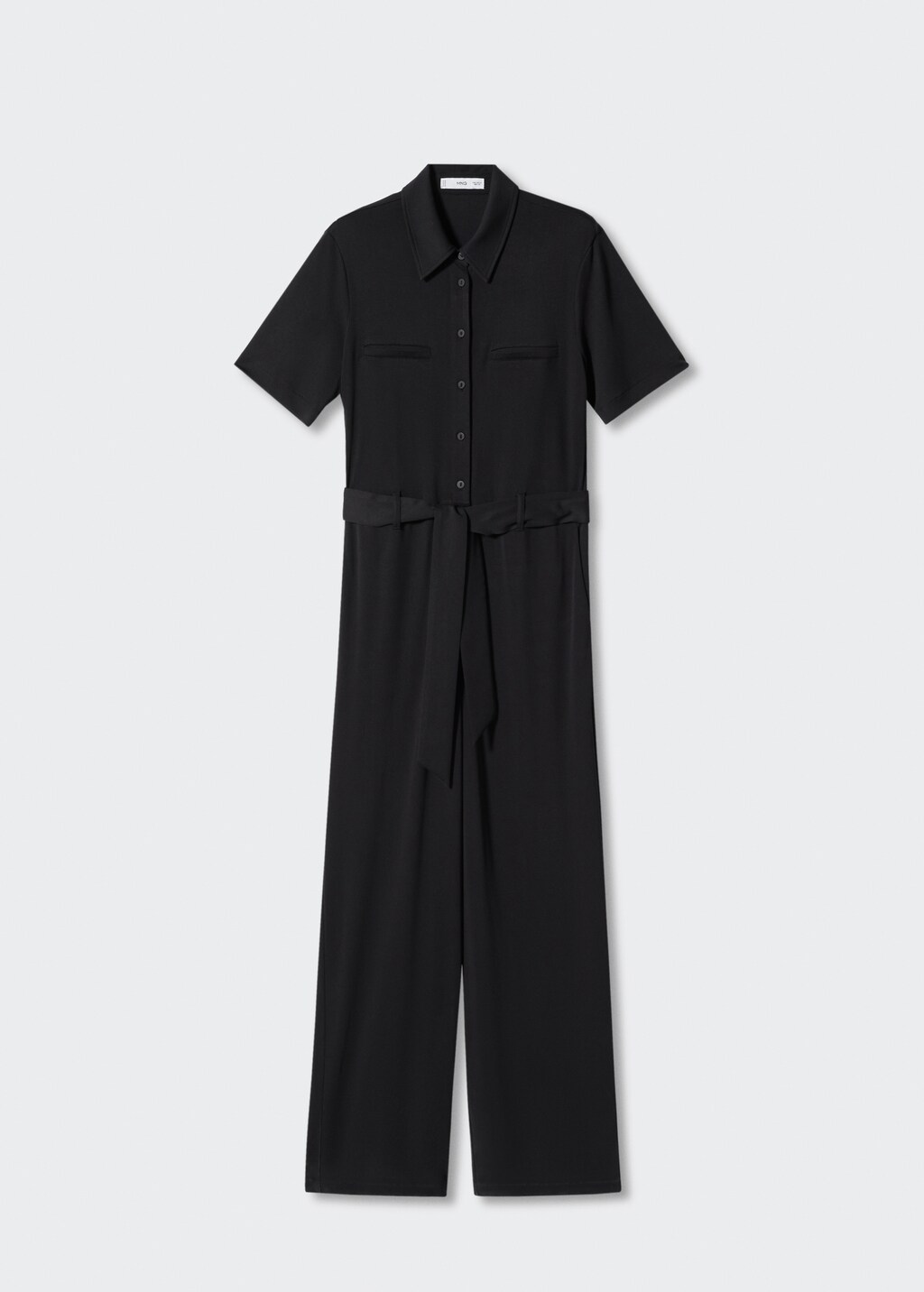 Modal shirt style jumpsuit
