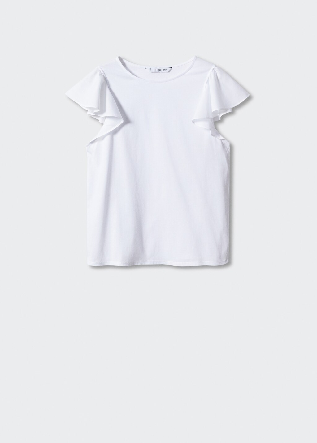 Ruffled sleeve T-shirt - Women | MANGO OUTLET USA Ruffled sleeve T-shirt - Women | MANGO OUTLET USA