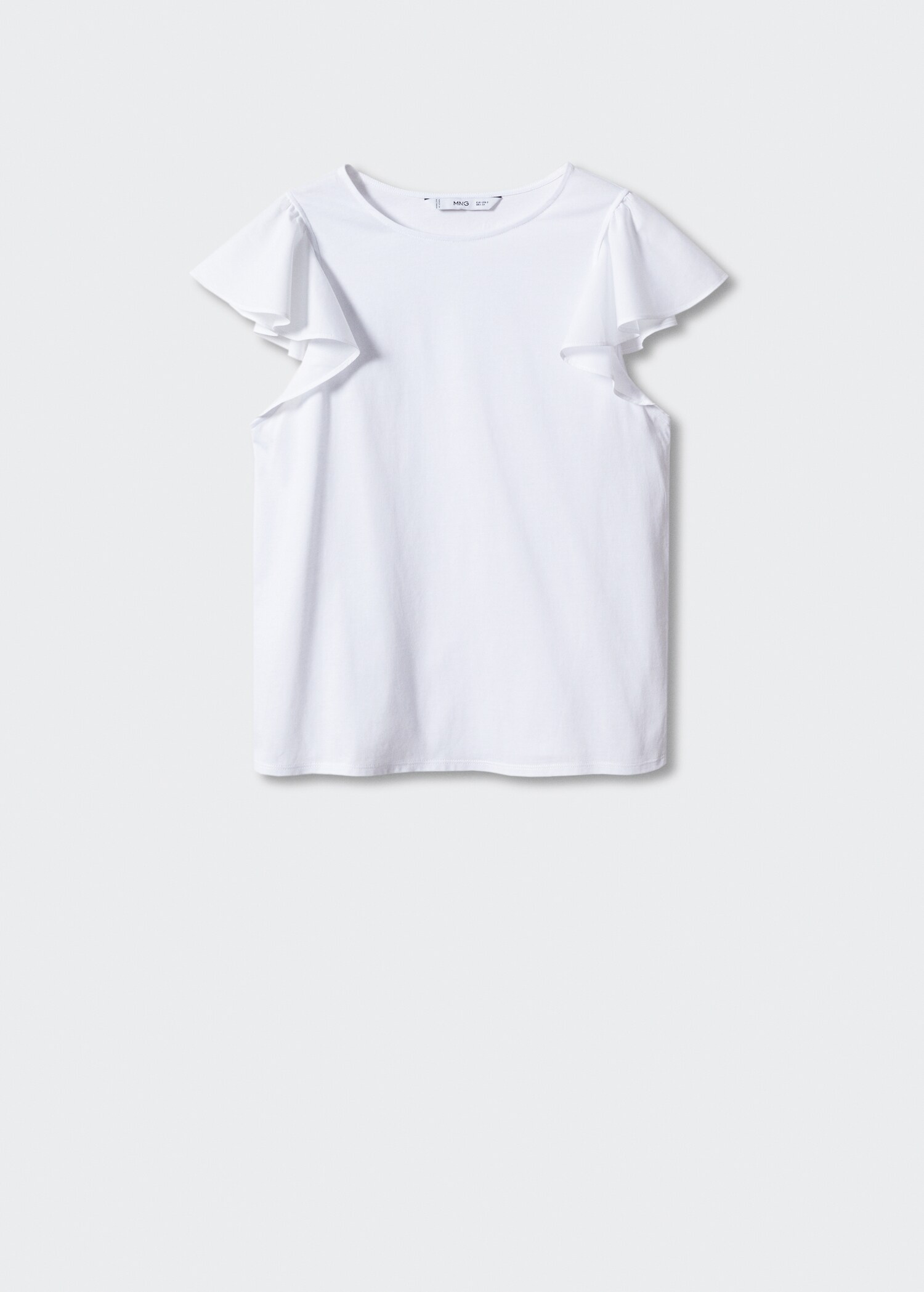 Ruffled sleeve T-shirt - Article without model