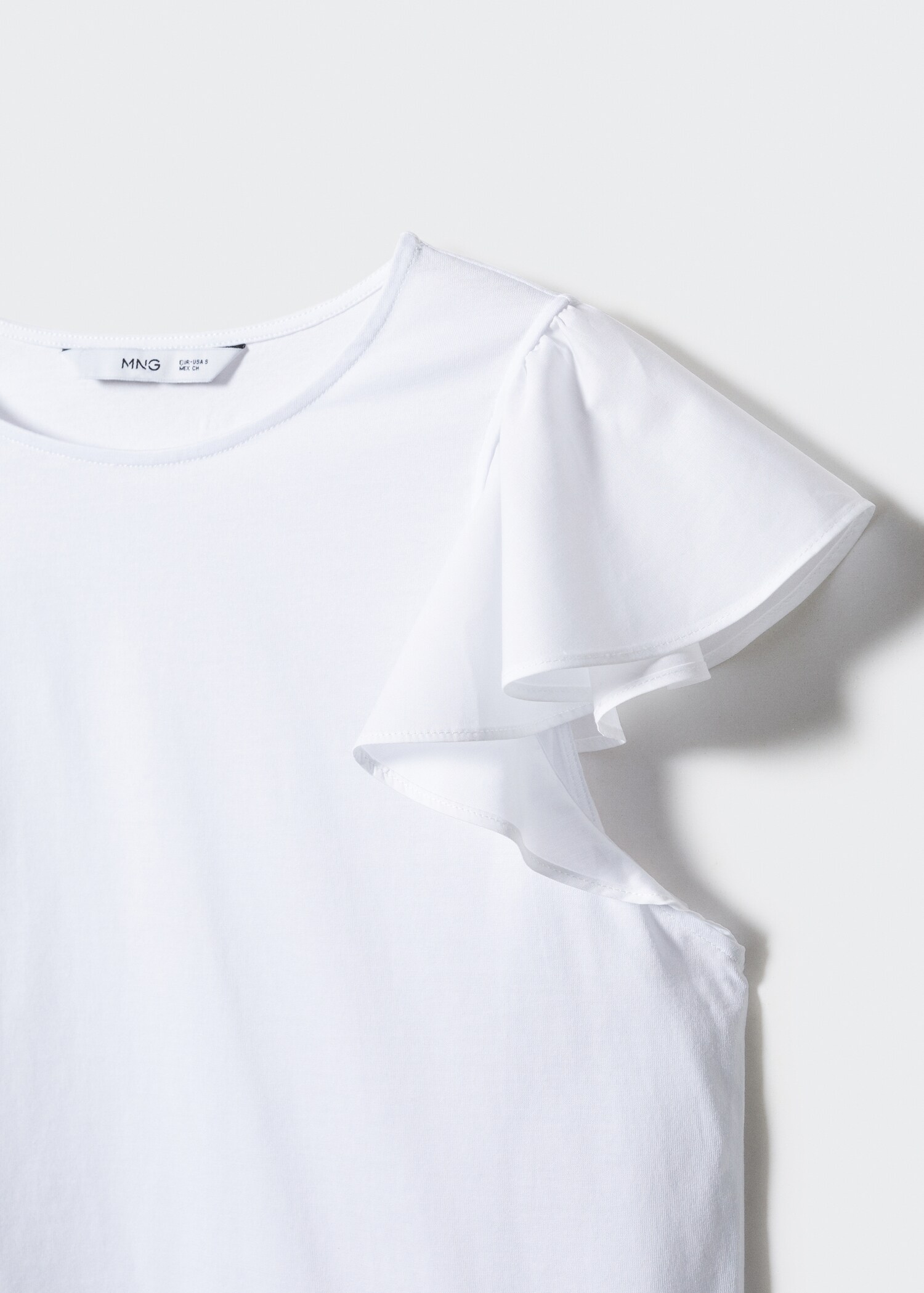 Ruffled sleeve T-shirt - Details of the article 8