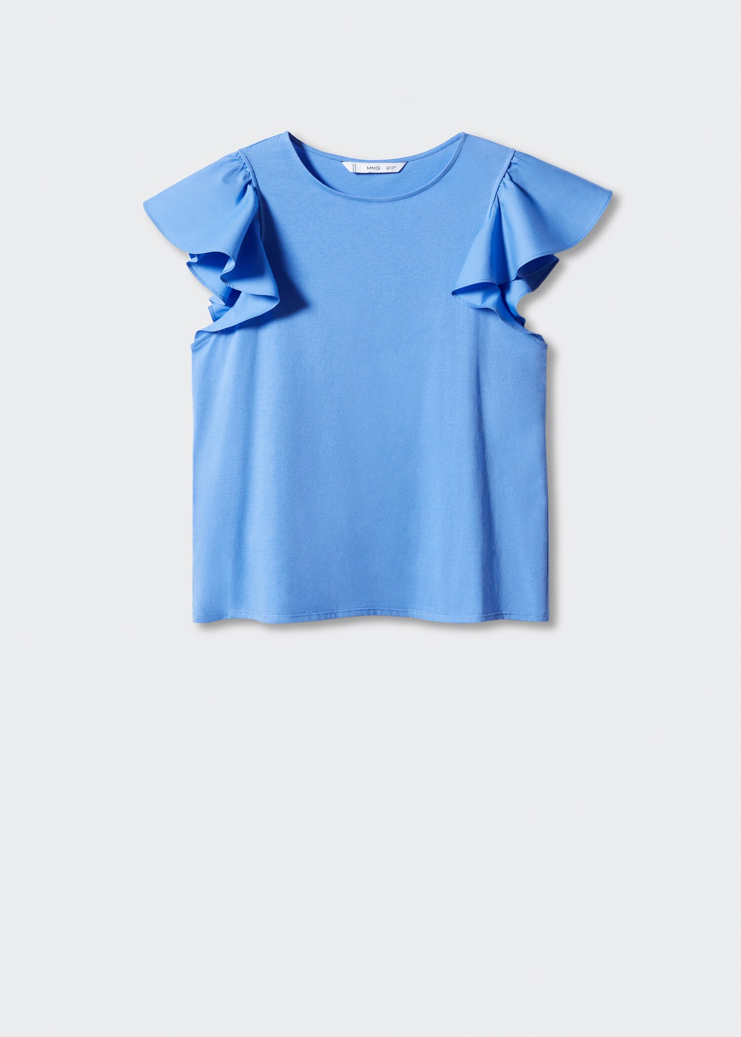 Ruffled sleeve T-shirt - Article without model