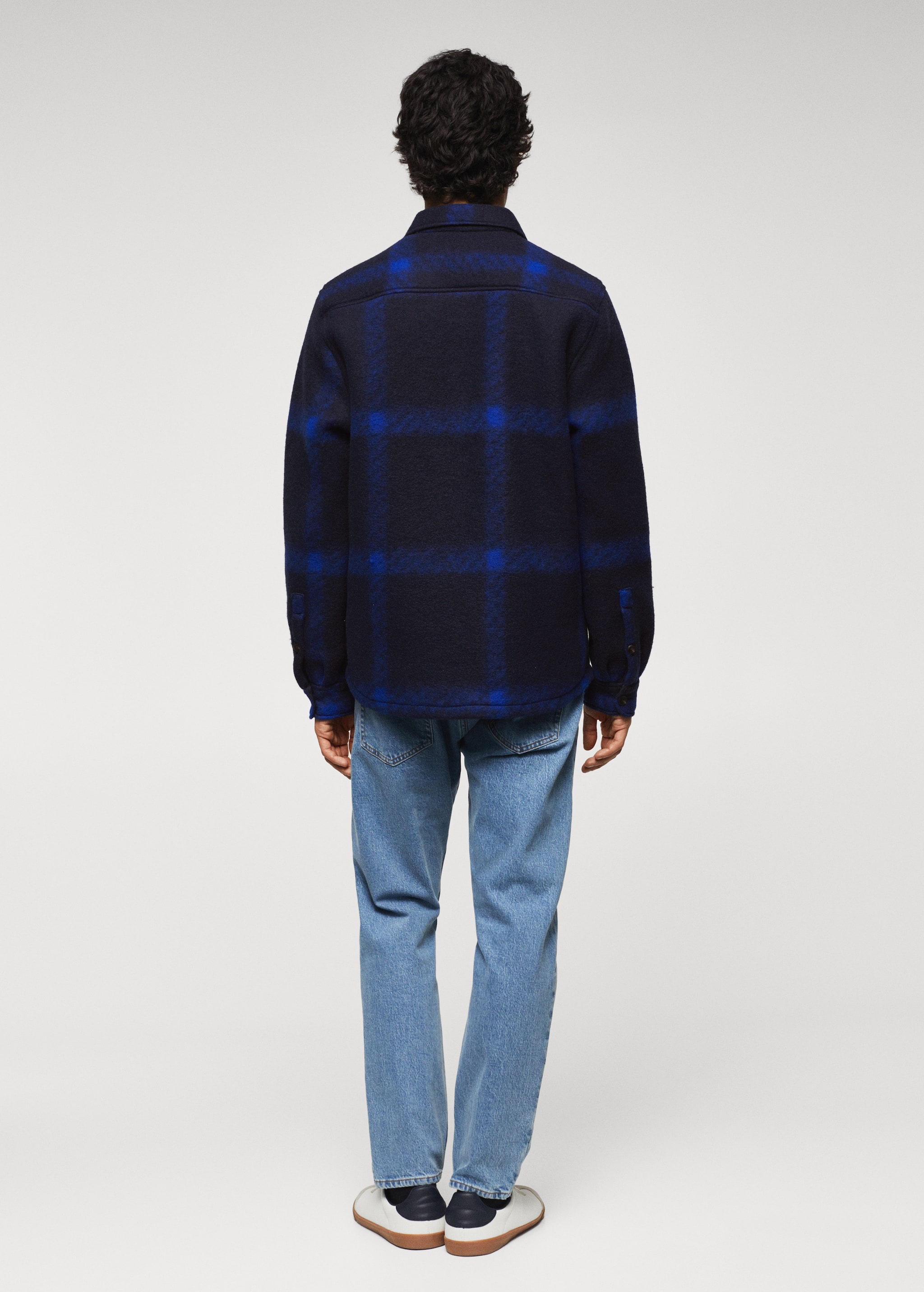 Check flannel overshirt - Reverse of the article