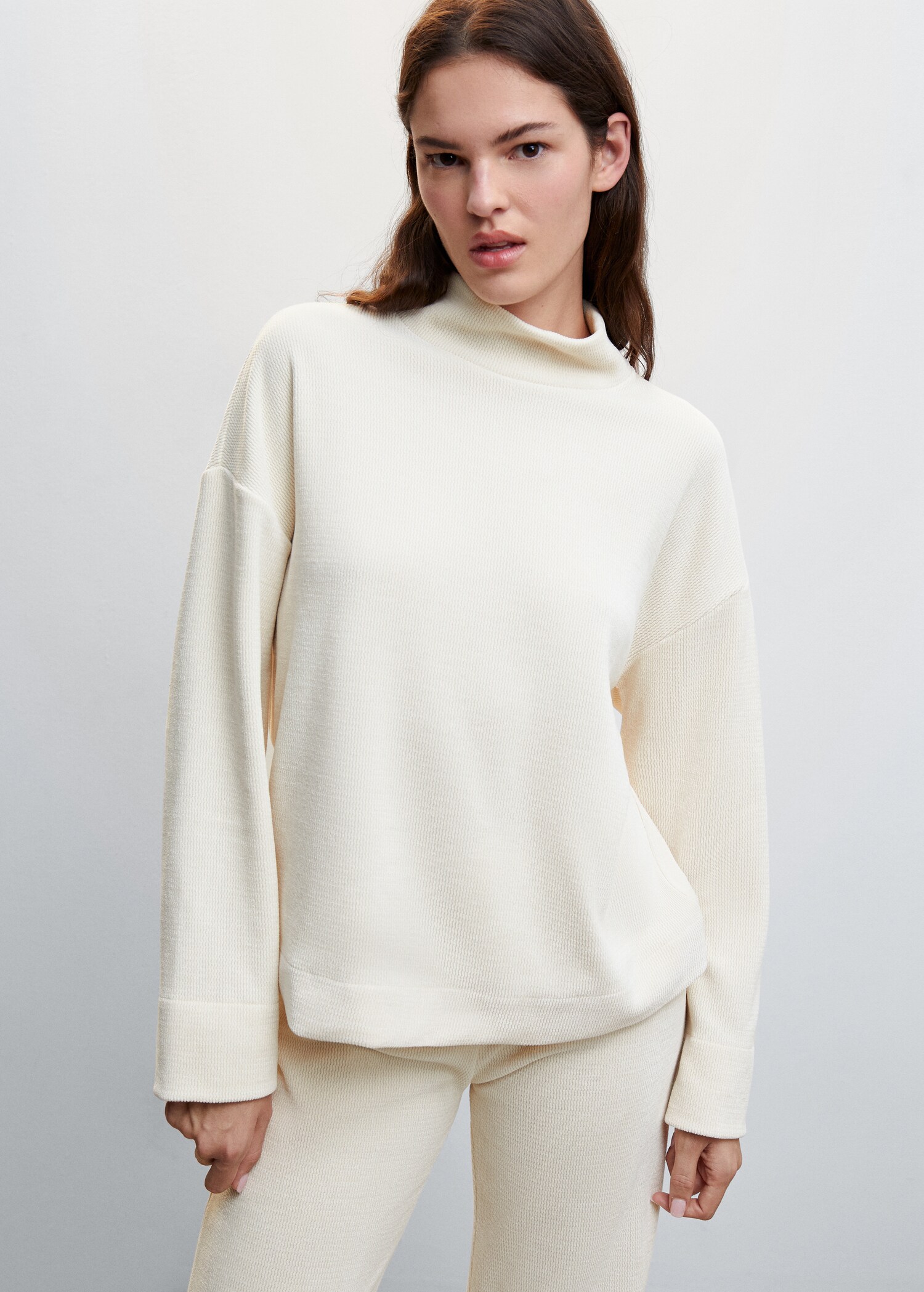 Perkins-neck sweatshirt - Medium plane