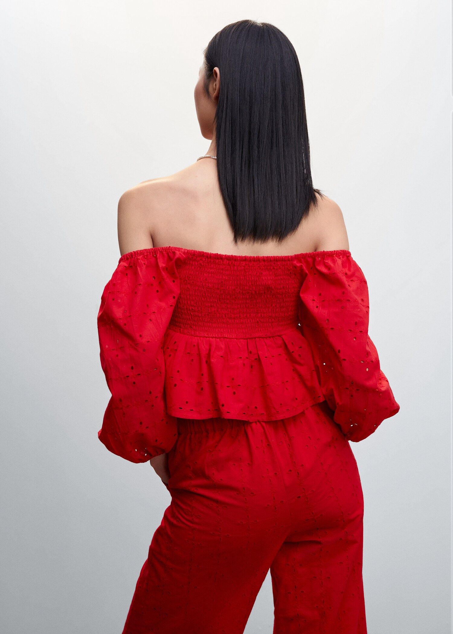 Bluse mit Ballonärmeln - Rückseite des Artikels