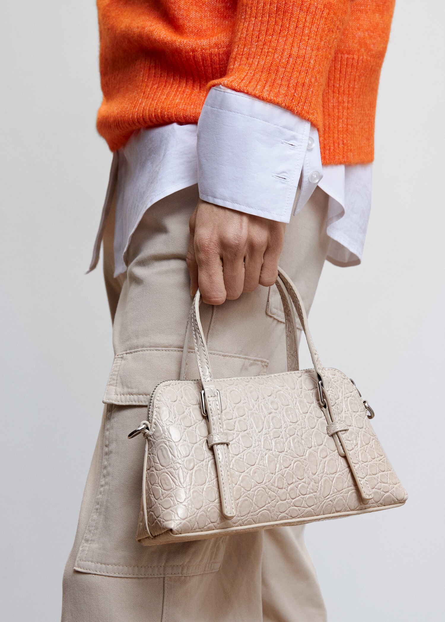 Bolso doble asa efecto cocodrilo - Detalle del artículo 9