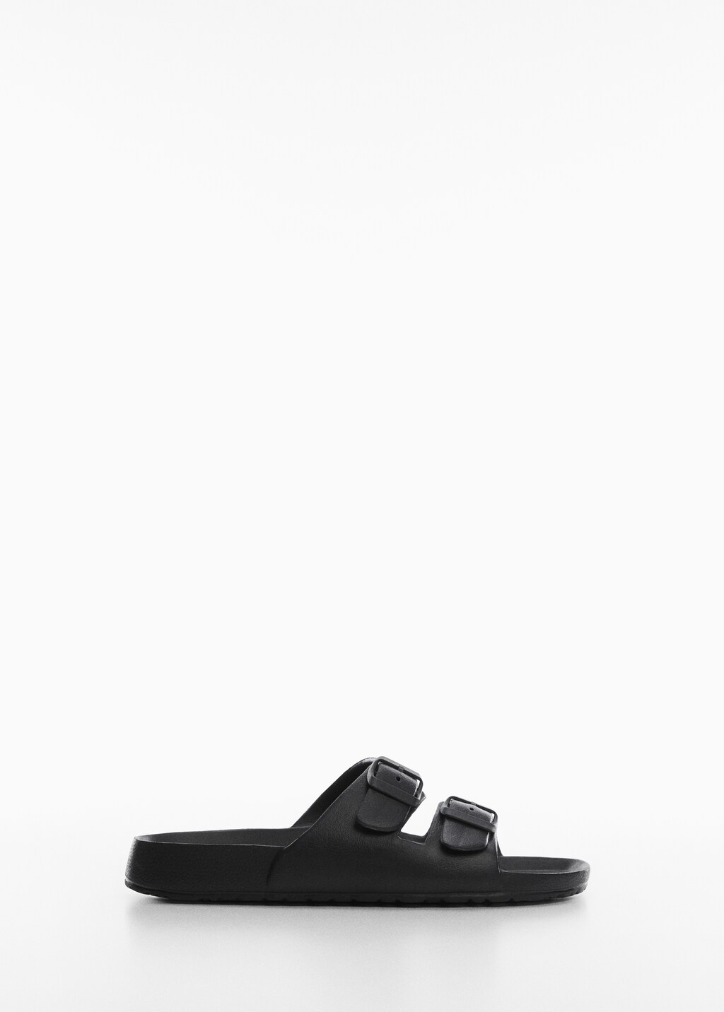 Rubberen sandalen met gesp