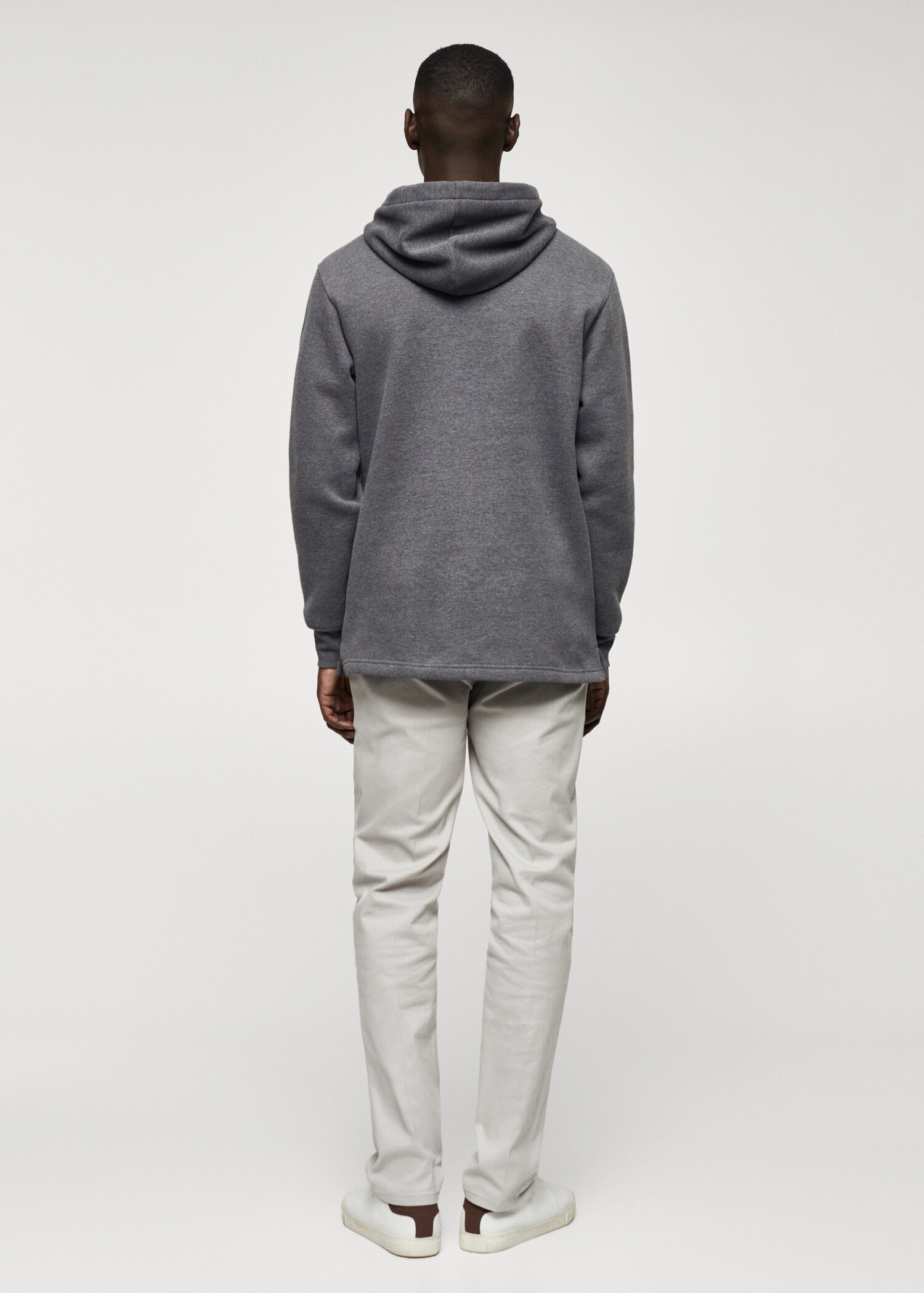 Zipped hoodie - Reverse of the article
