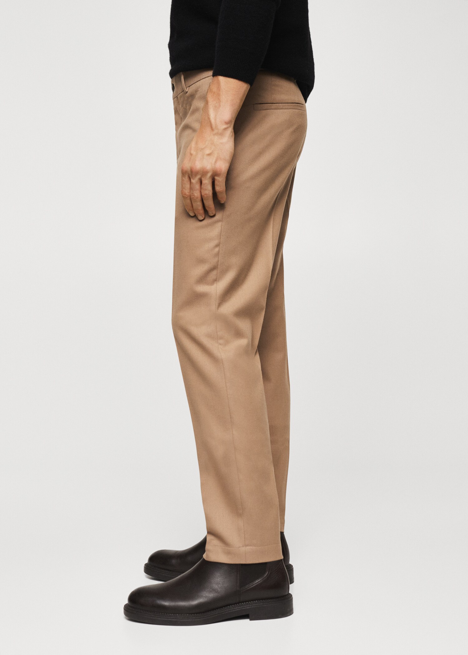 Slim-fit wool trousers - Details of the article 4