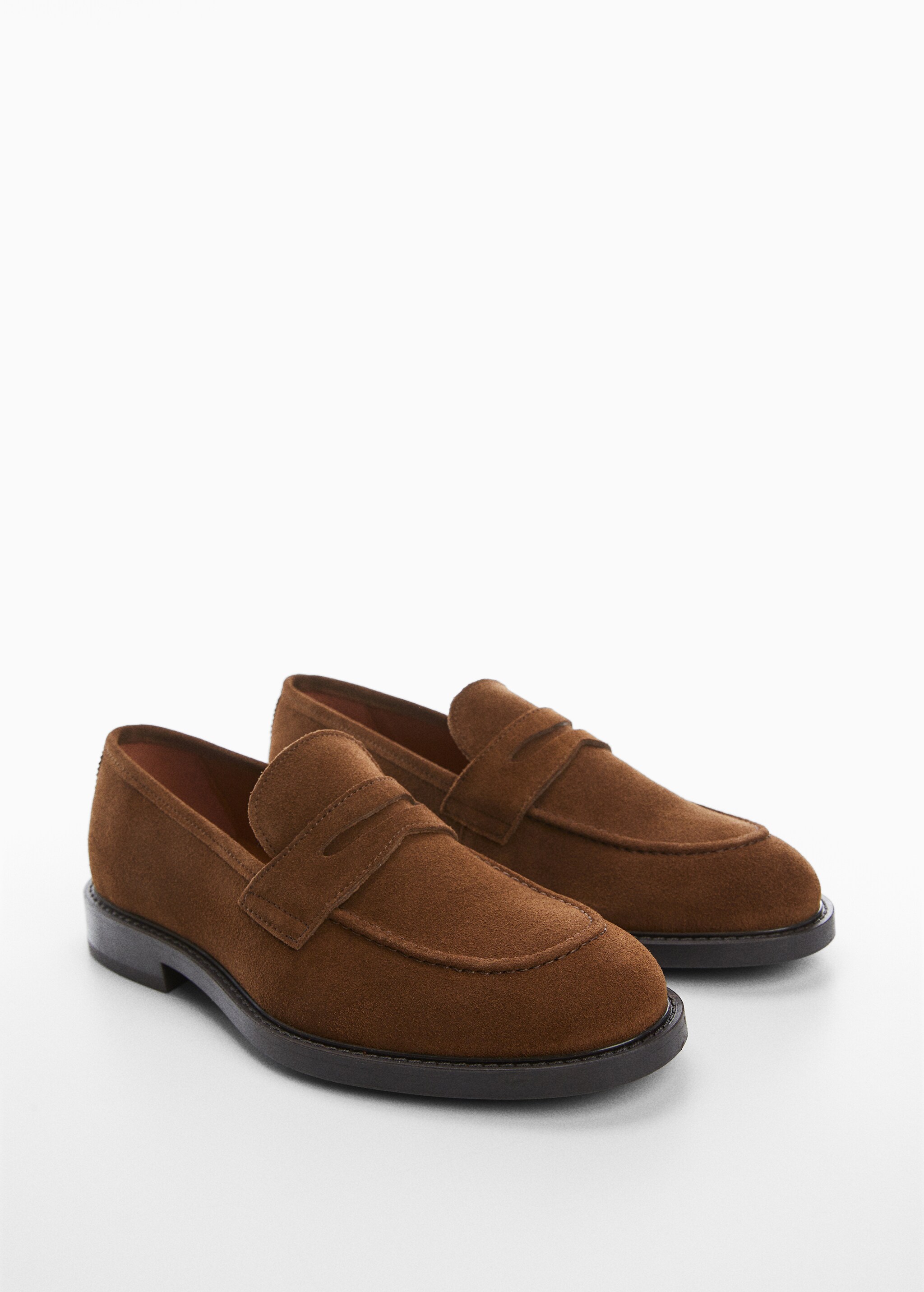 Suede leather loafers - Medium plane