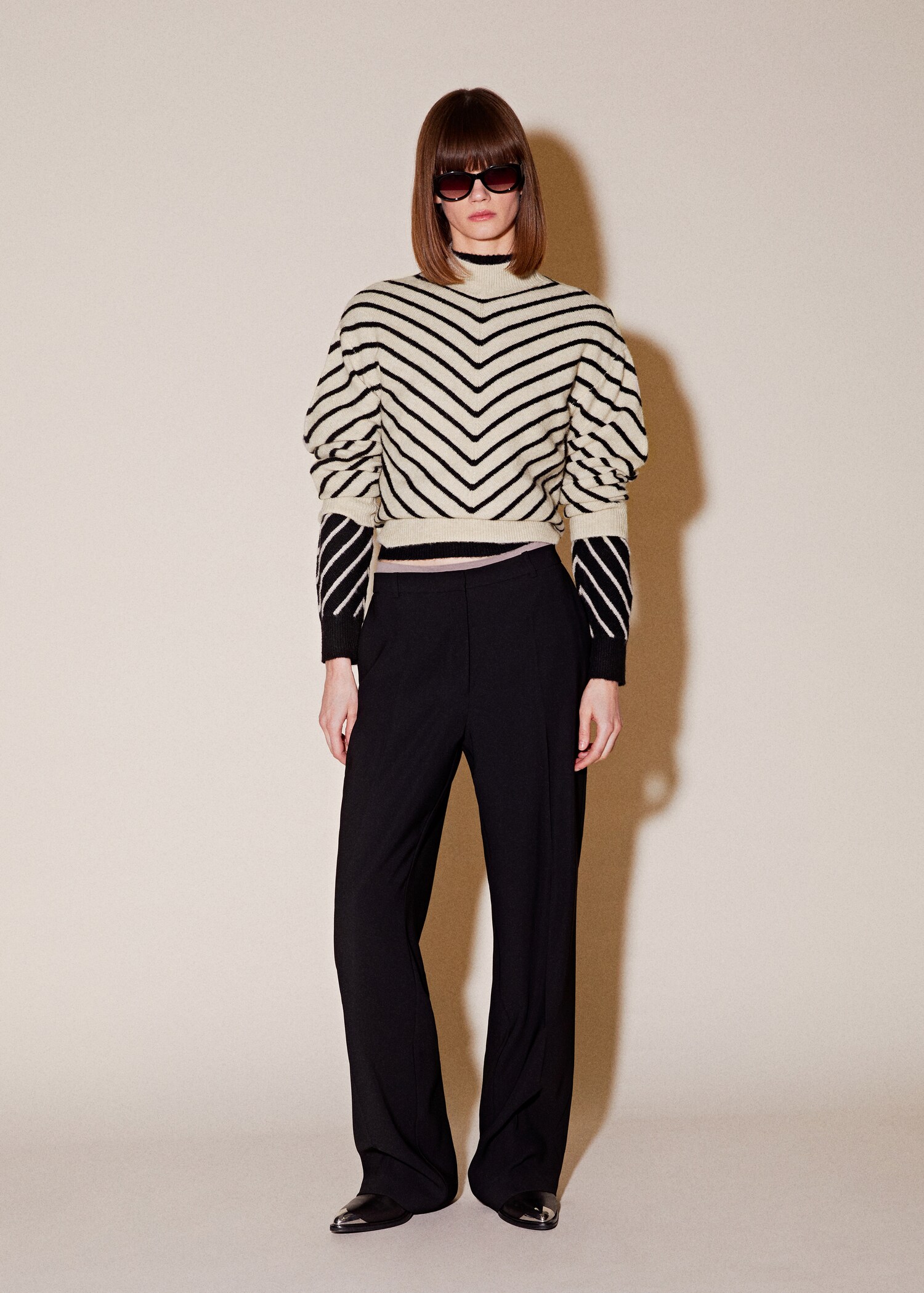 Perkins-neck stripe-print sweater  - Details of the article 6