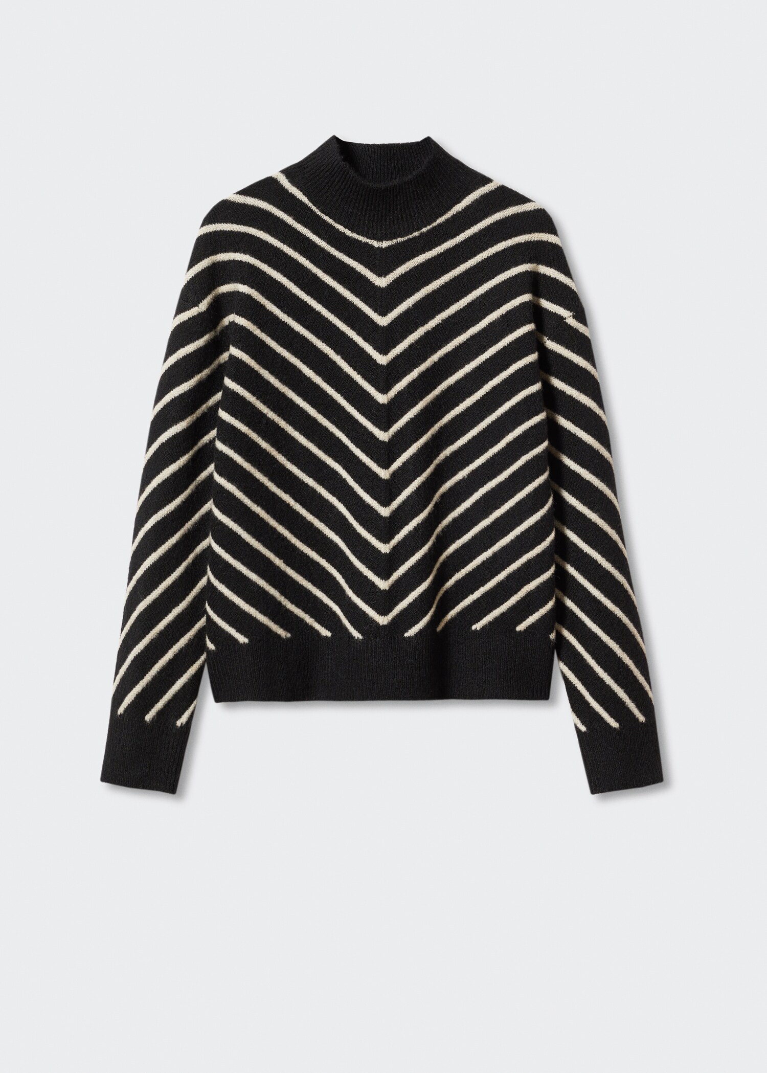 Perkins-neck stripe-print sweater  - Article without model