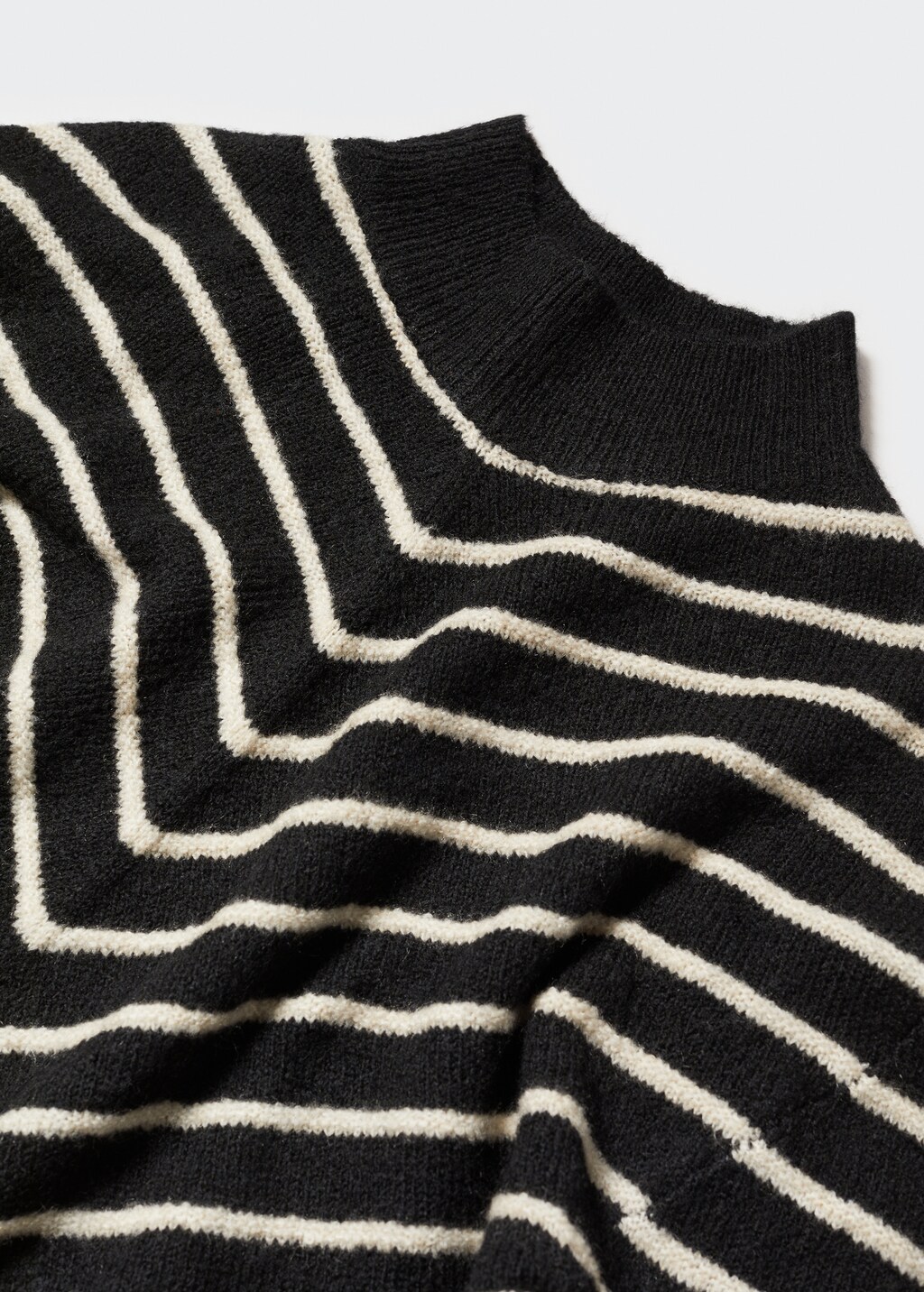 Perkins-neck stripe-print sweater - Women | MANGO OUTLET USA Perkins-neck stripe-print sweater - Women | MANGO OUTLET USA