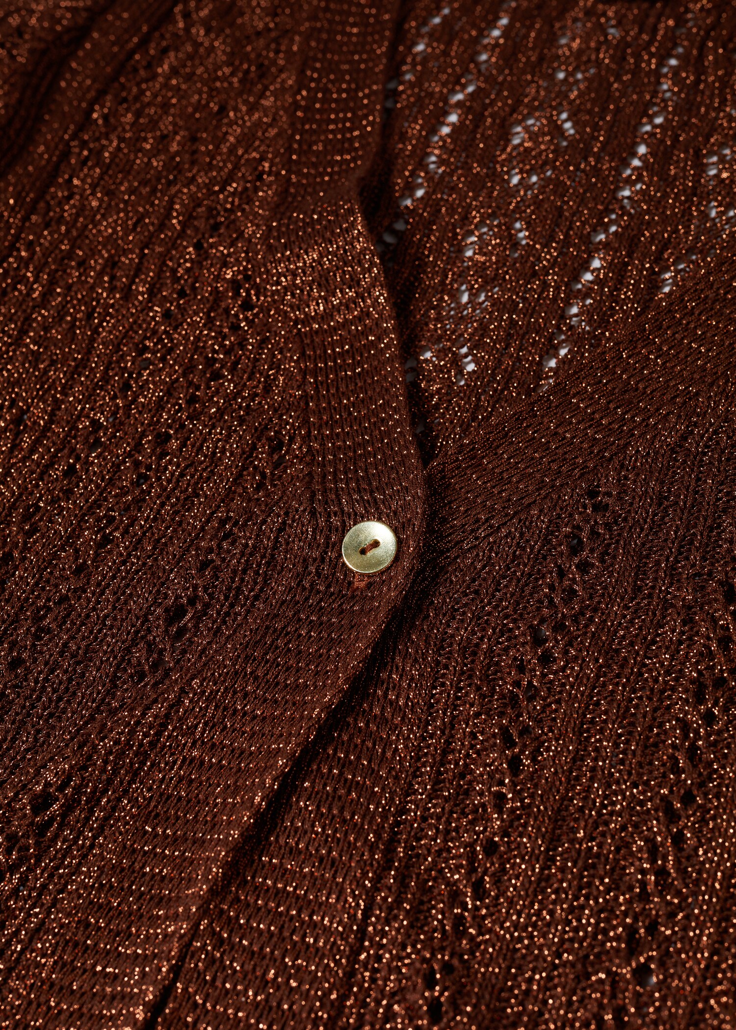Lång hålstickad cardigan - Detaljer om artikeln 8