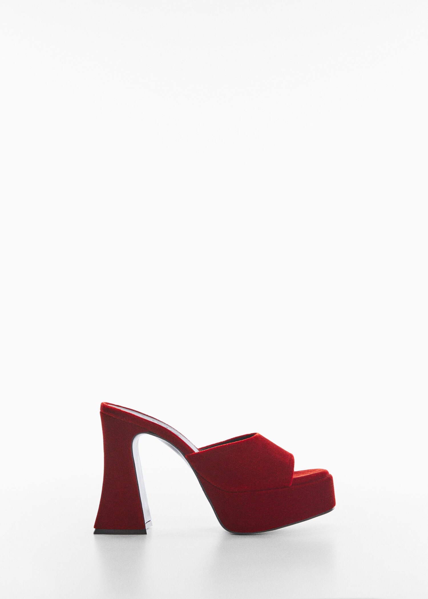 Platform velvet sandals - Article without model