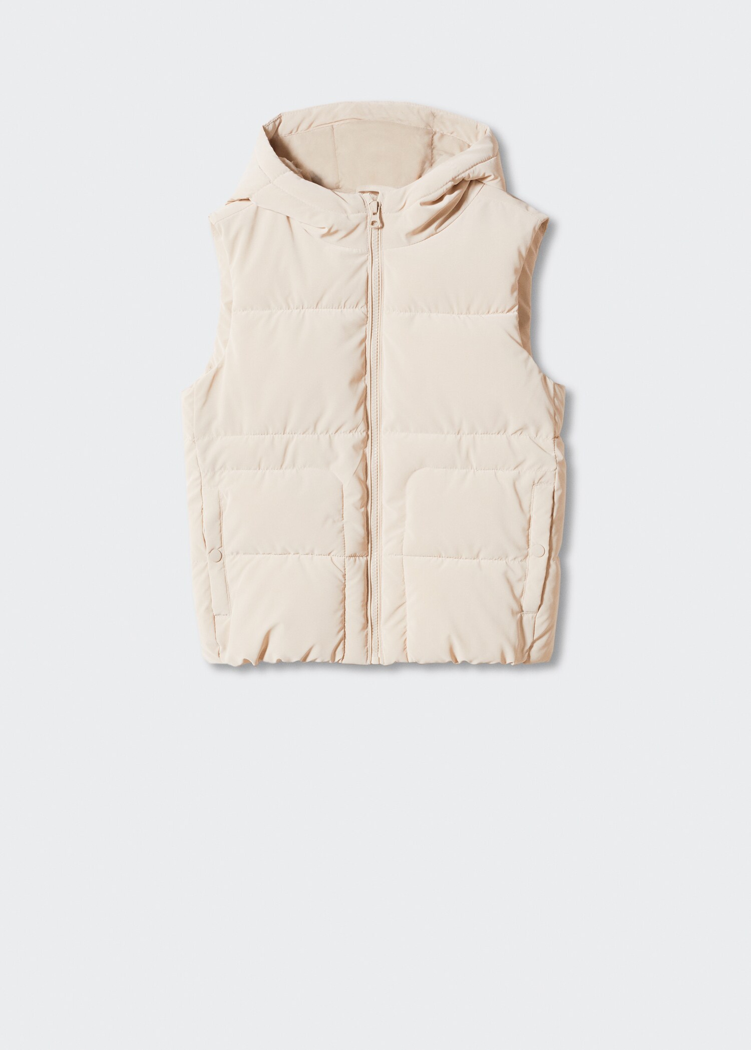 Quilted gilet with hood - Article without model