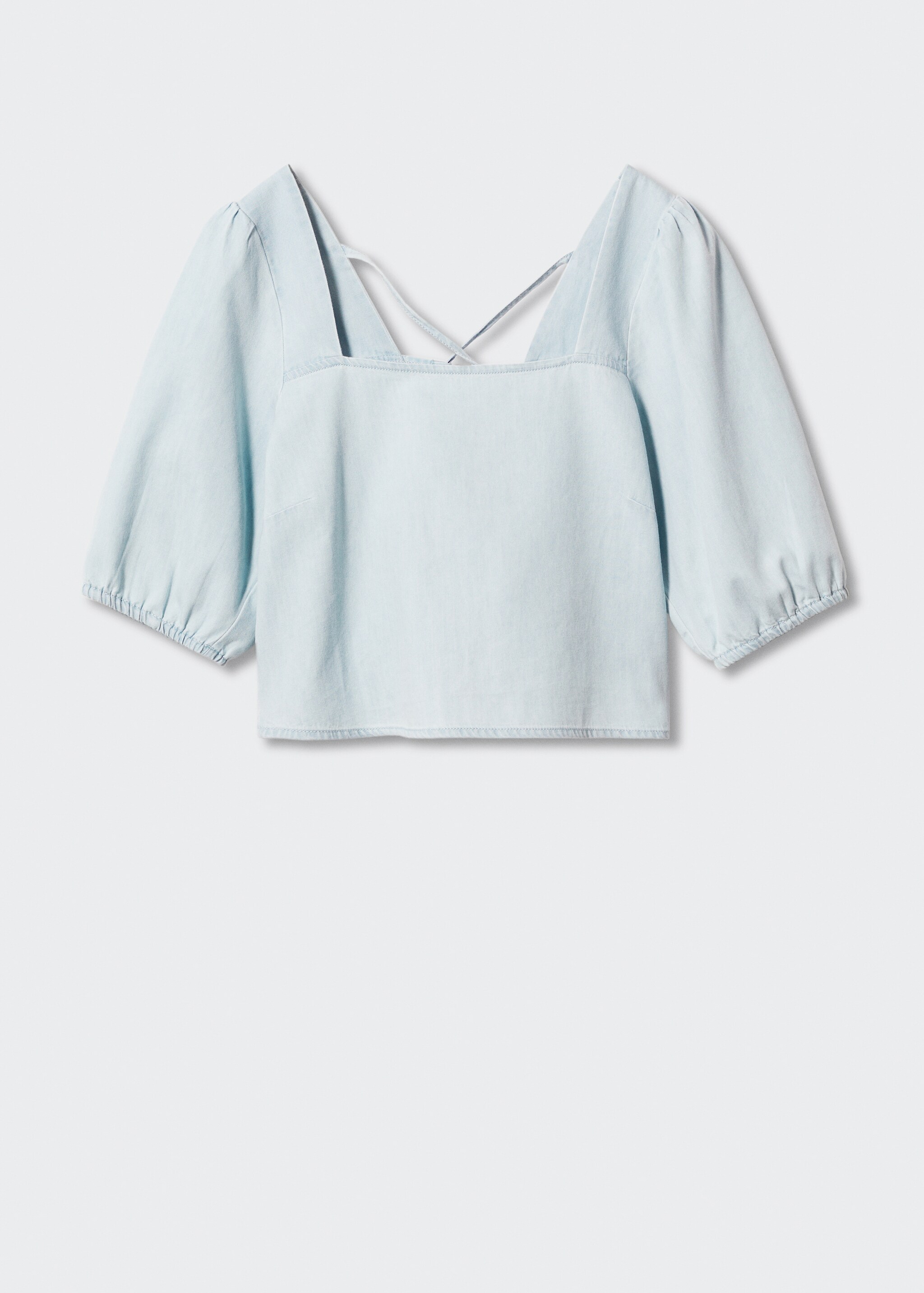 Tencel puffed sleeve blouse - Article without model