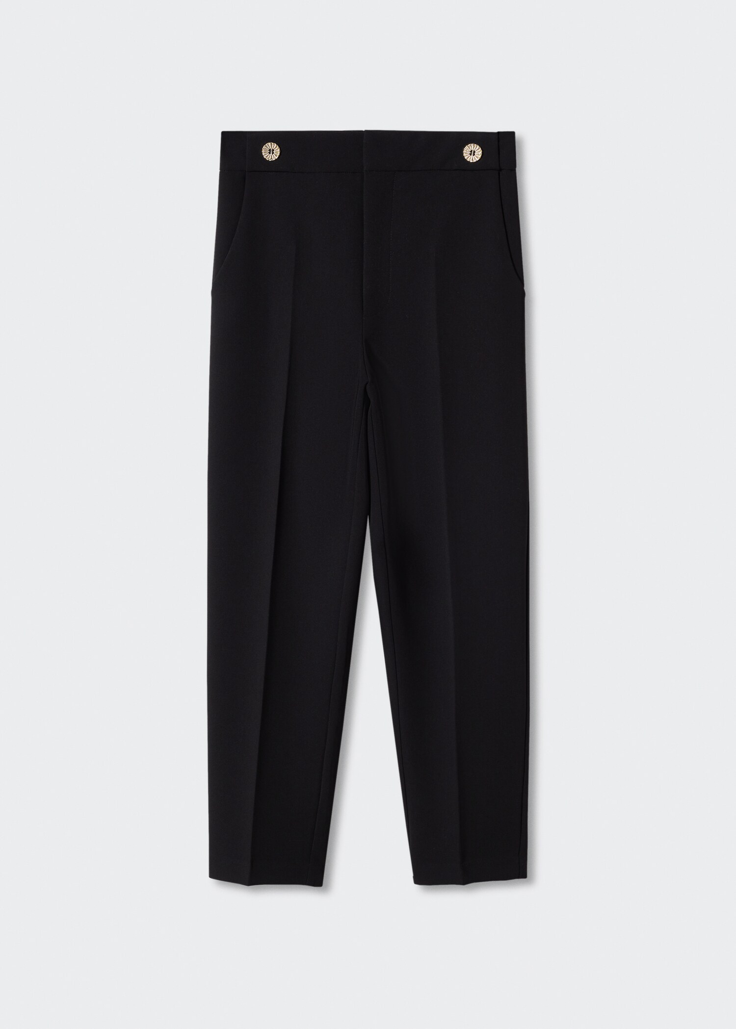 Buttons straight-fit trousers - Article without model