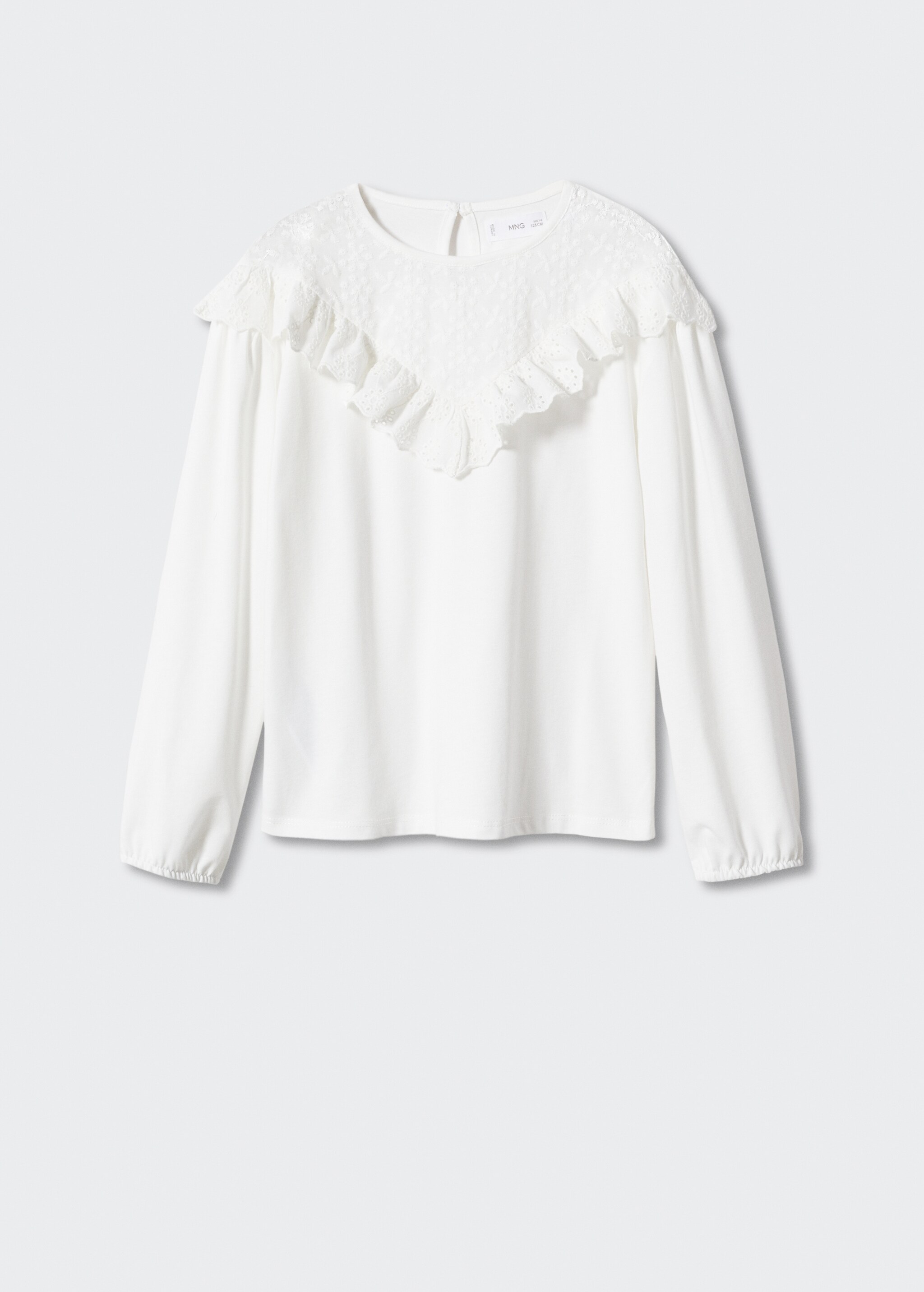 Frills embroidered t-shirt - Article without model