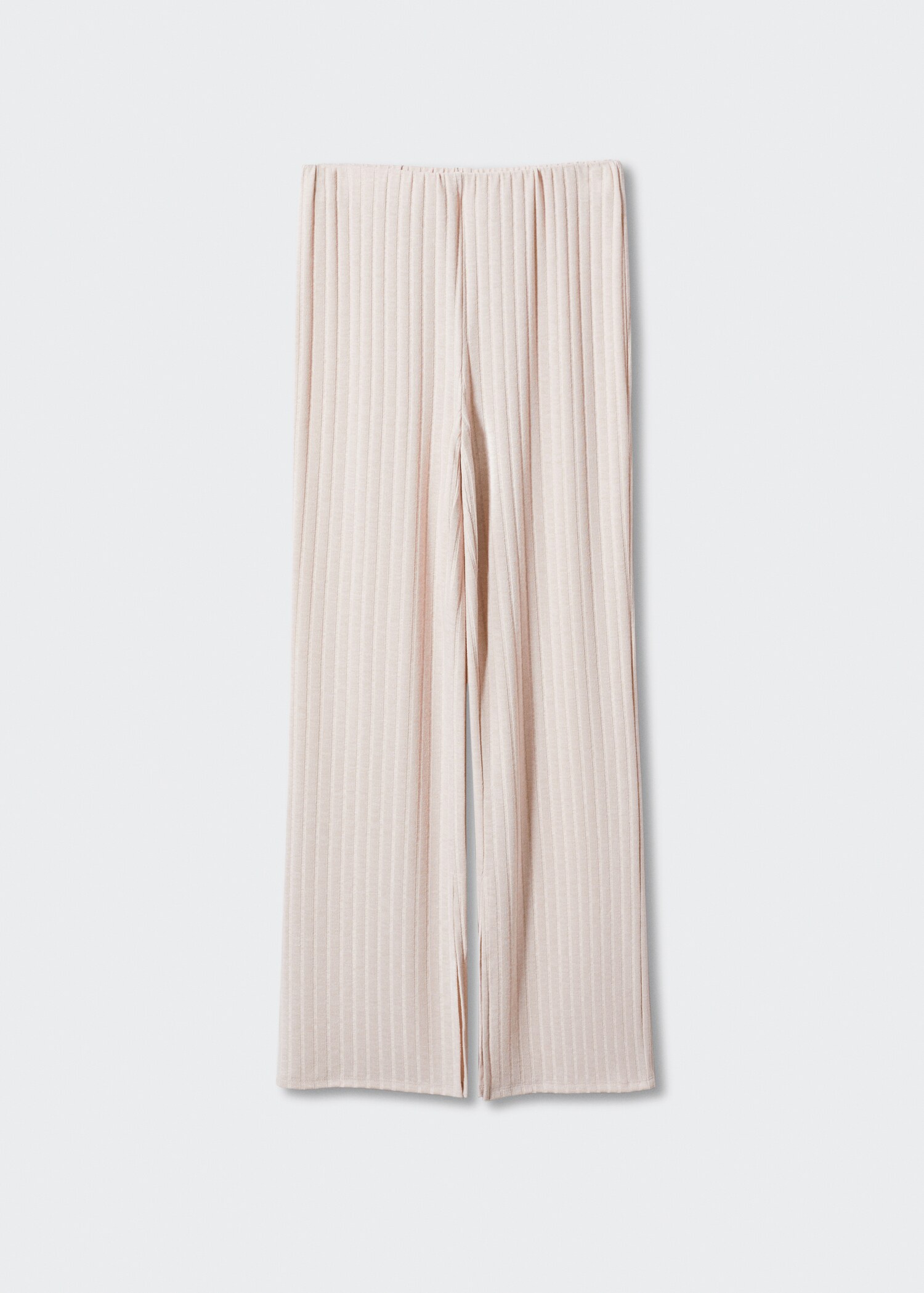 Ribbed knit trousers - Article without model