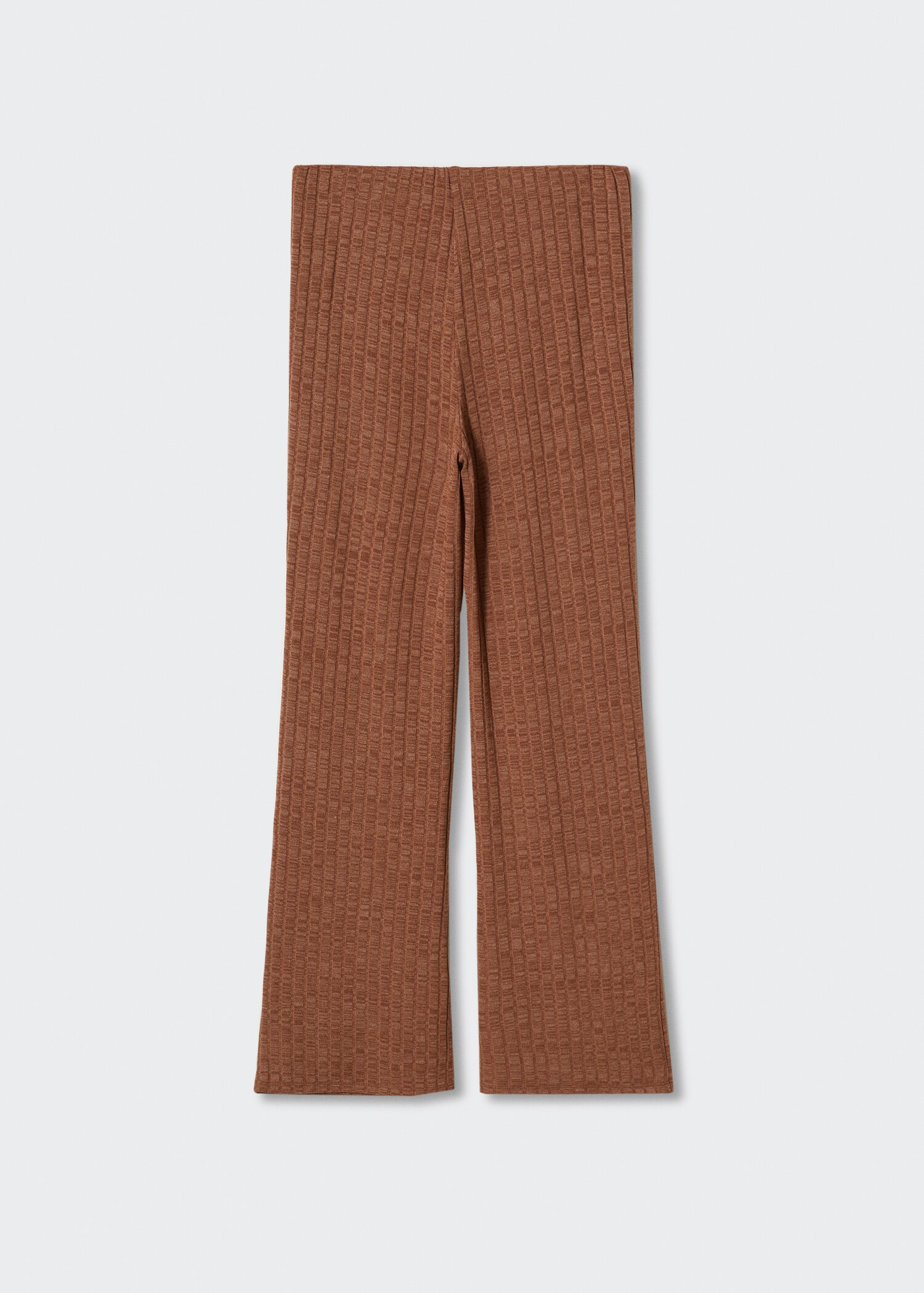 Ribbed knit trousers - Article without model