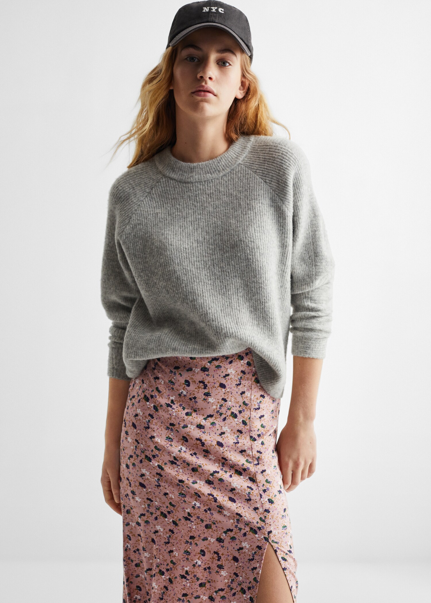 Printed midi skirt - Medium plane