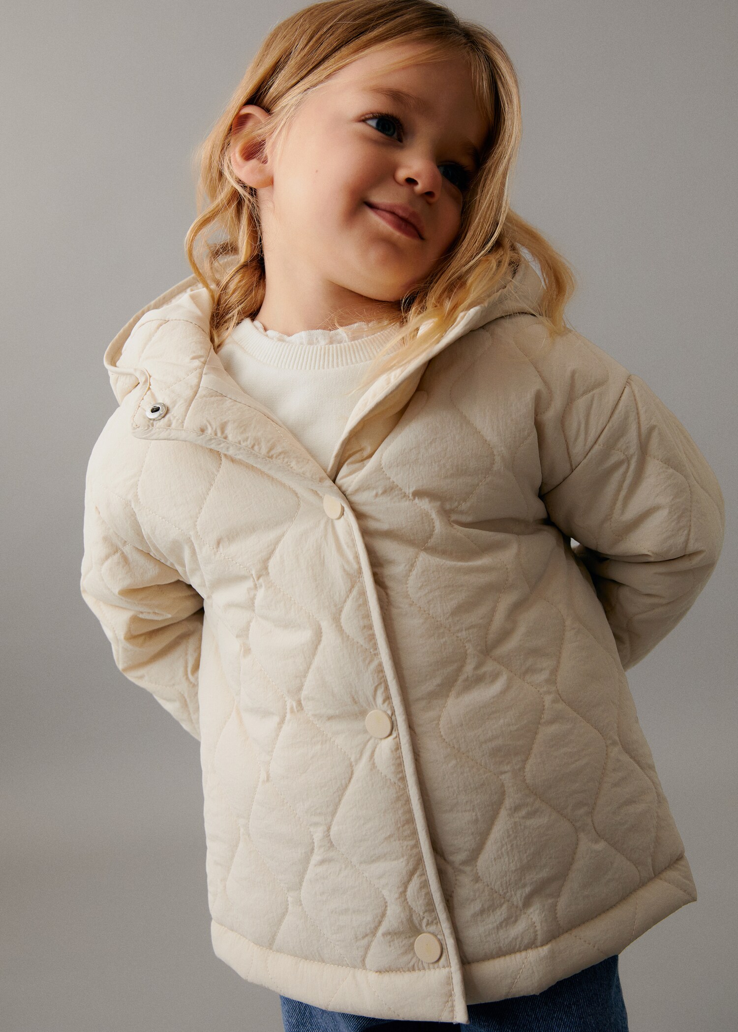 Rhombus quilted jacket - Medium plane