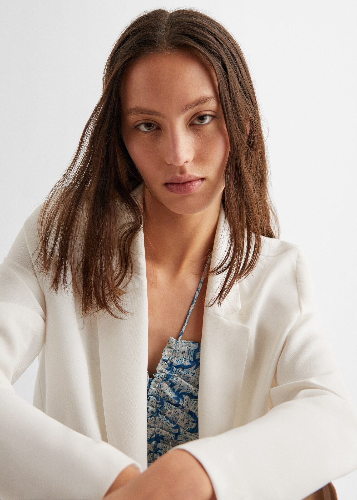 Slim-fit suit blazer - Details of the article 1