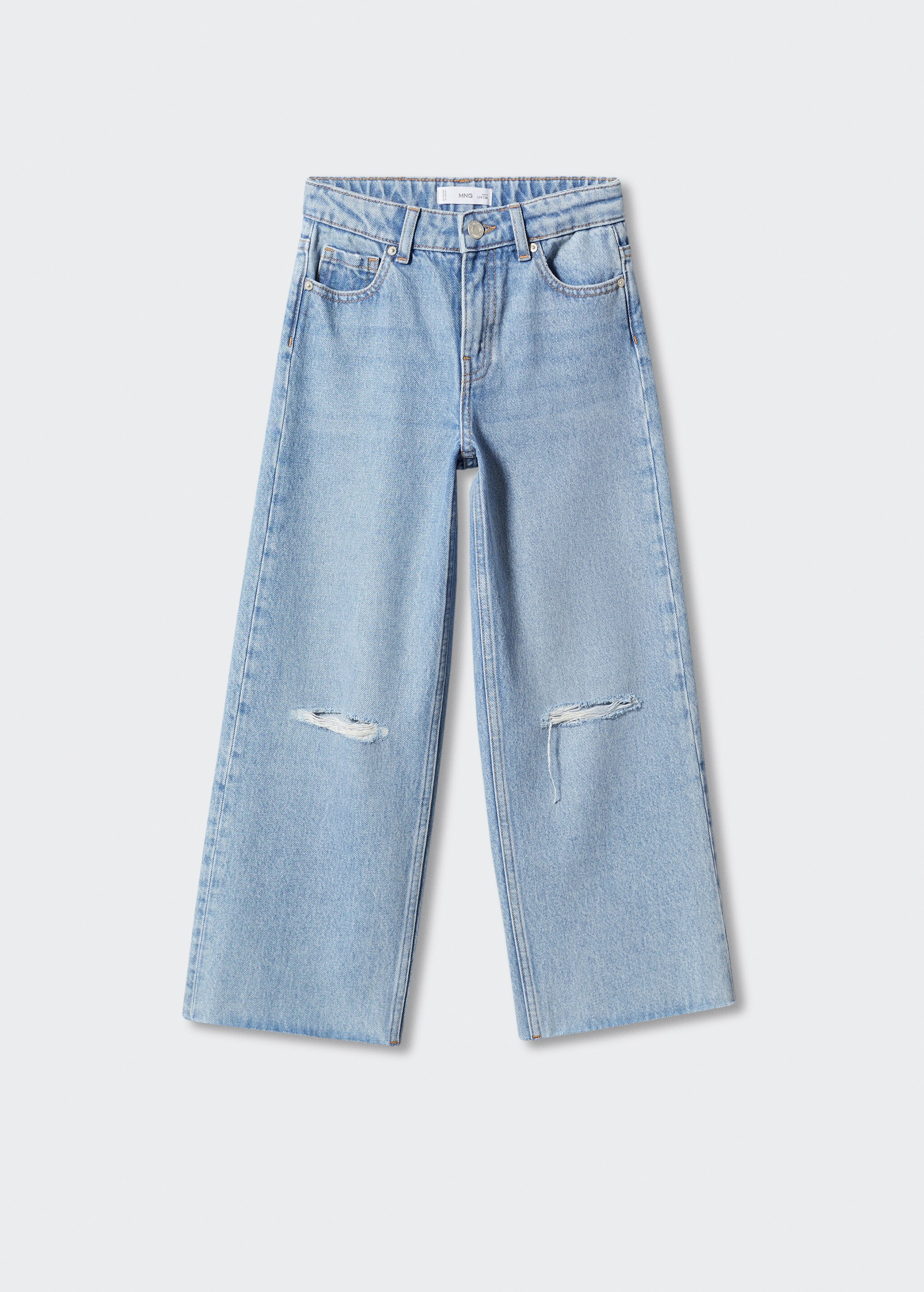 Wideleg Jeans mit Zierrissen - Artikel ohne Model
