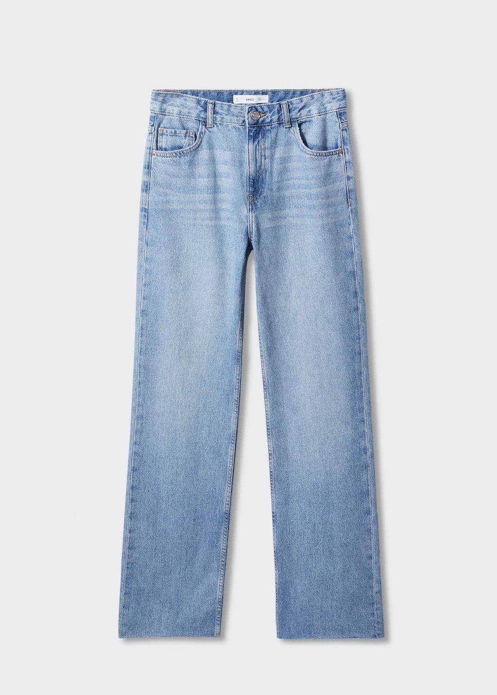 Wideleg mid-rise jeans - Women | MANGO OUTLET USA