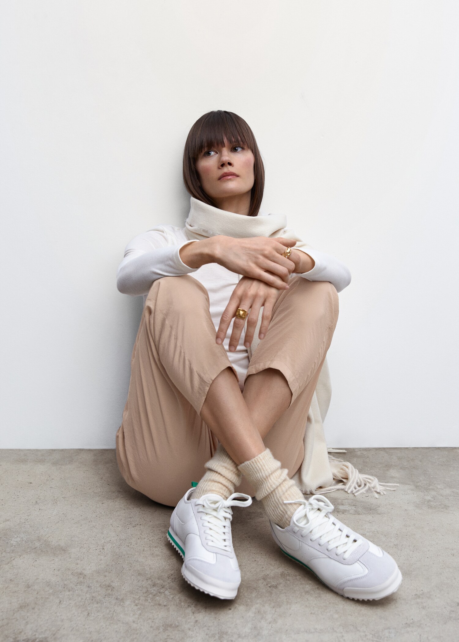 Drawstring waist modal pants - Details of the article 2