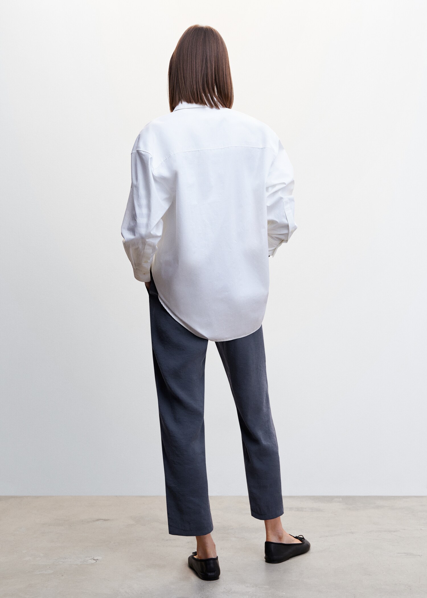 Drawstring waist modal pants - Reverse of the article