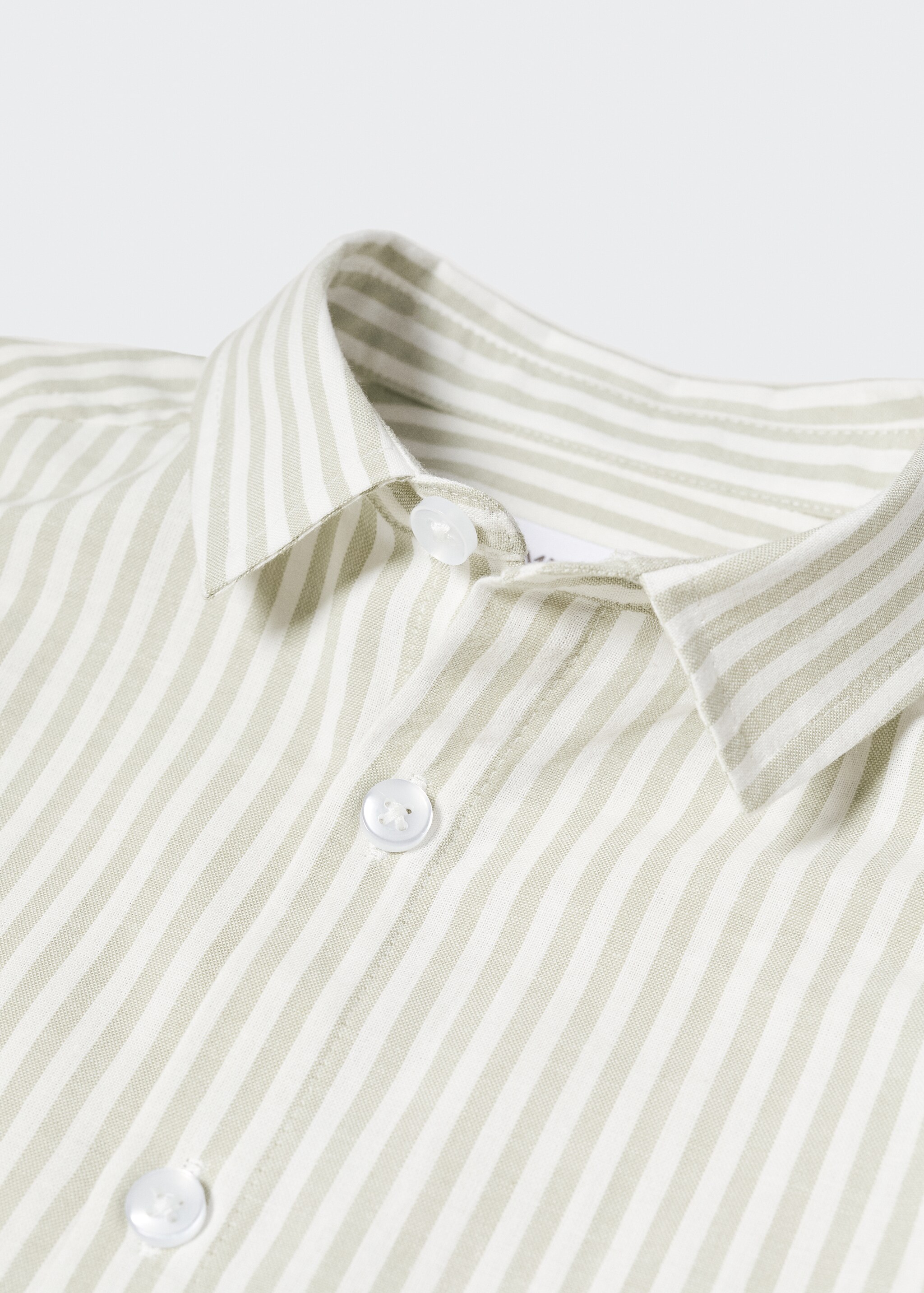 Striped cotton shirt - Details of the article 8