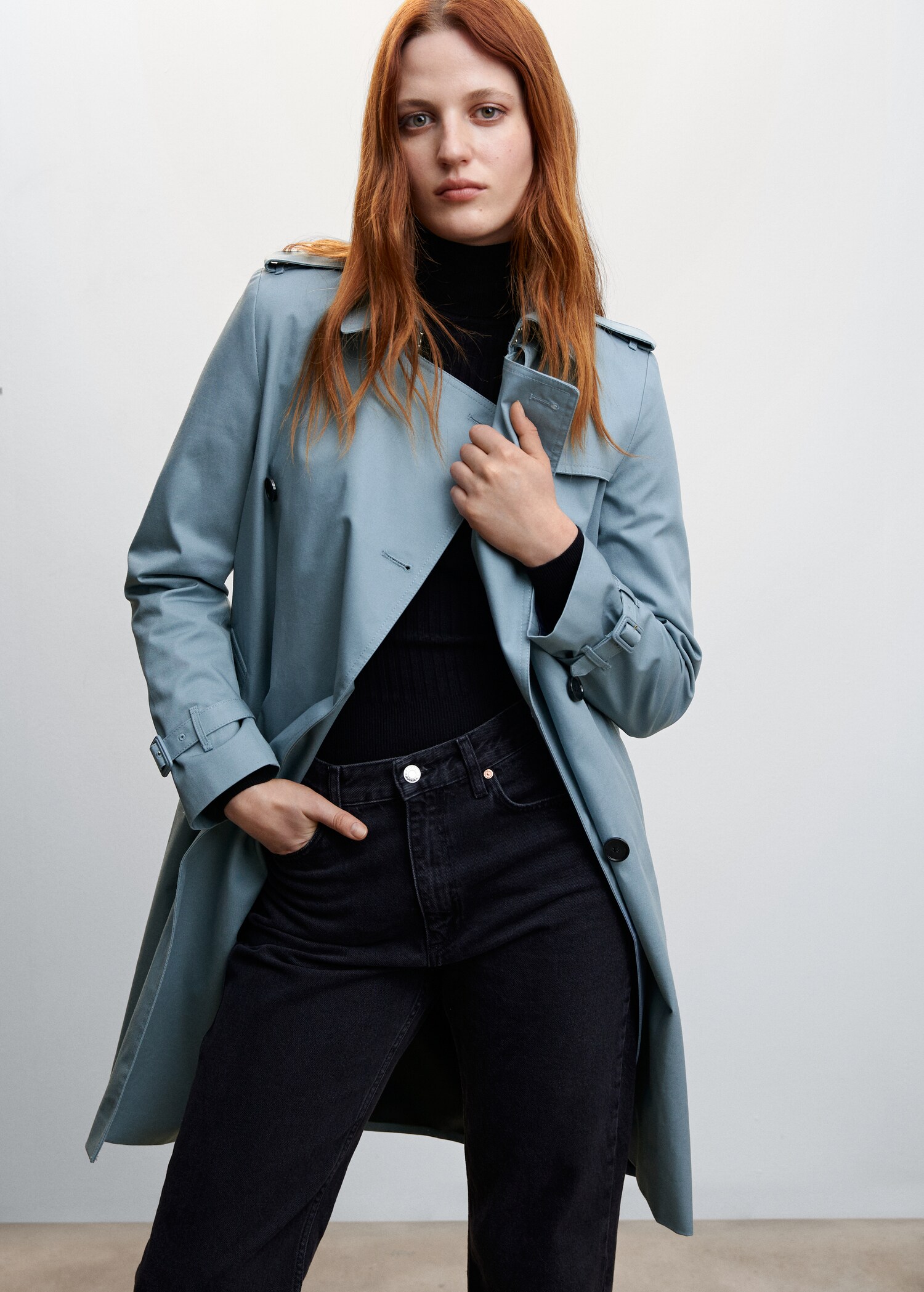 Classic trench coat with belt - Medium plane