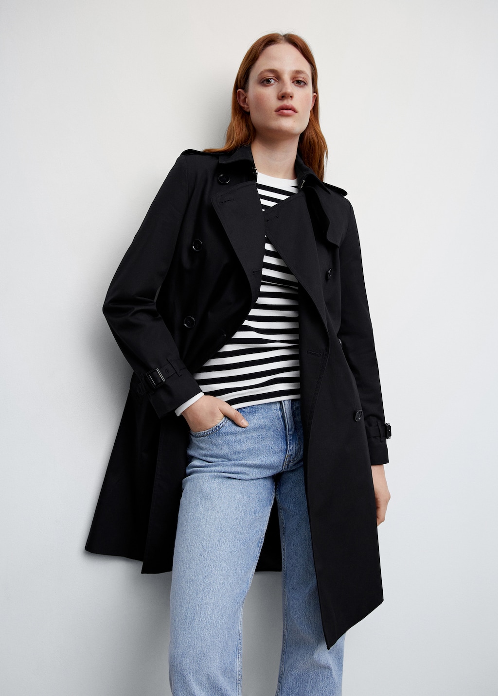 Classic trench coat with belt Women MANGO OUTLET Lithuania