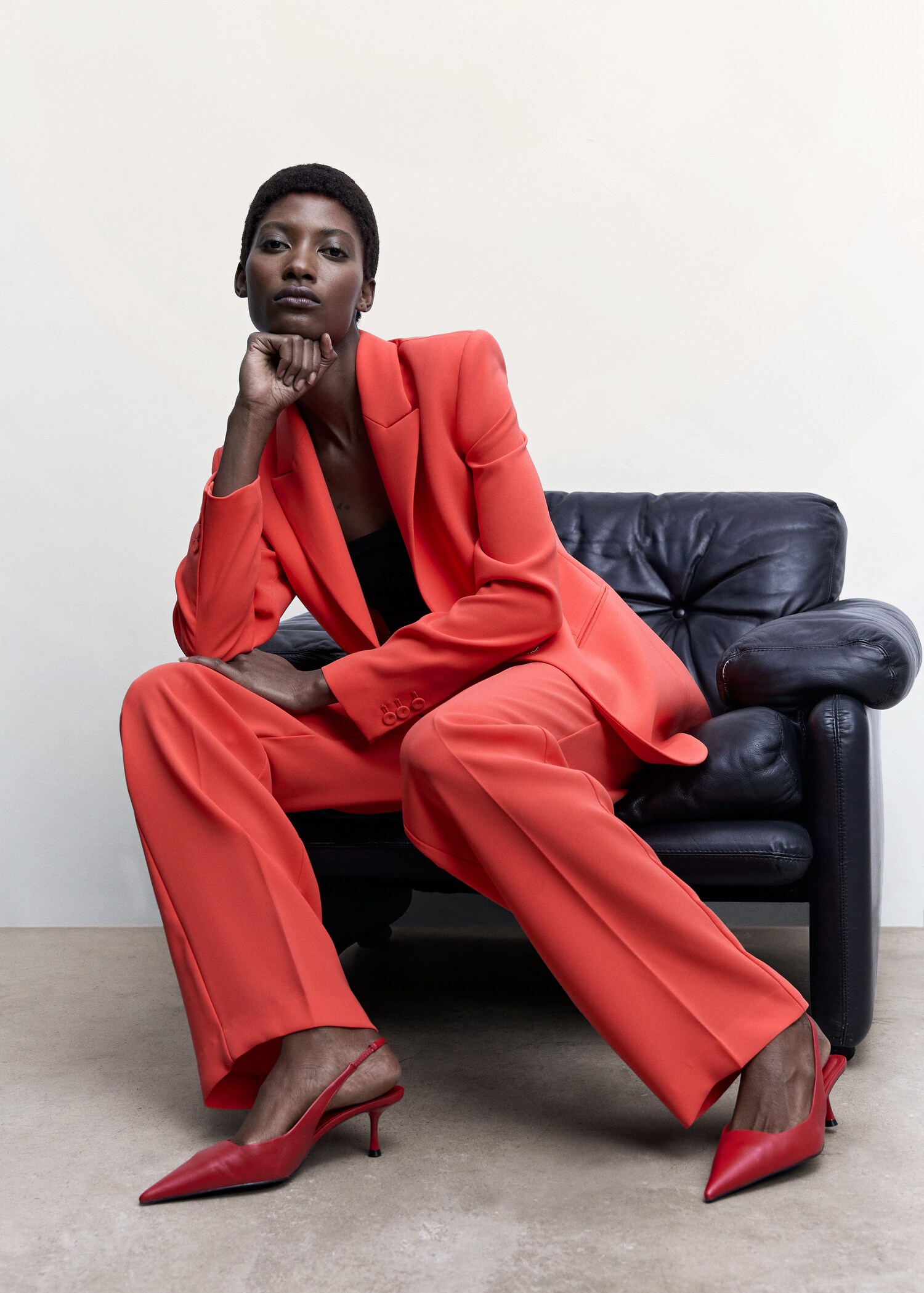 Wideleg suit trousers - Details of the article 2