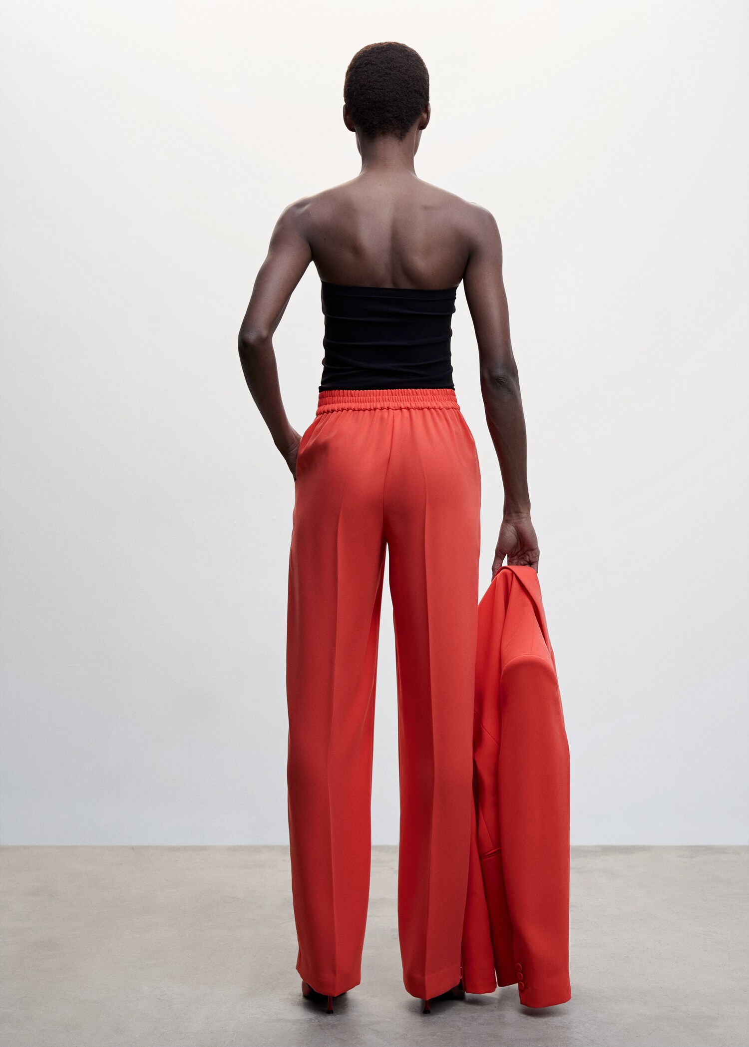 Wideleg suit trousers - Reverse of the article