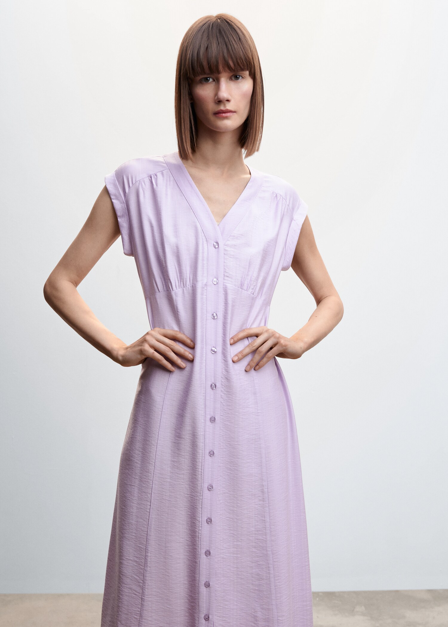 Midi shirt dress - Details of the article 1