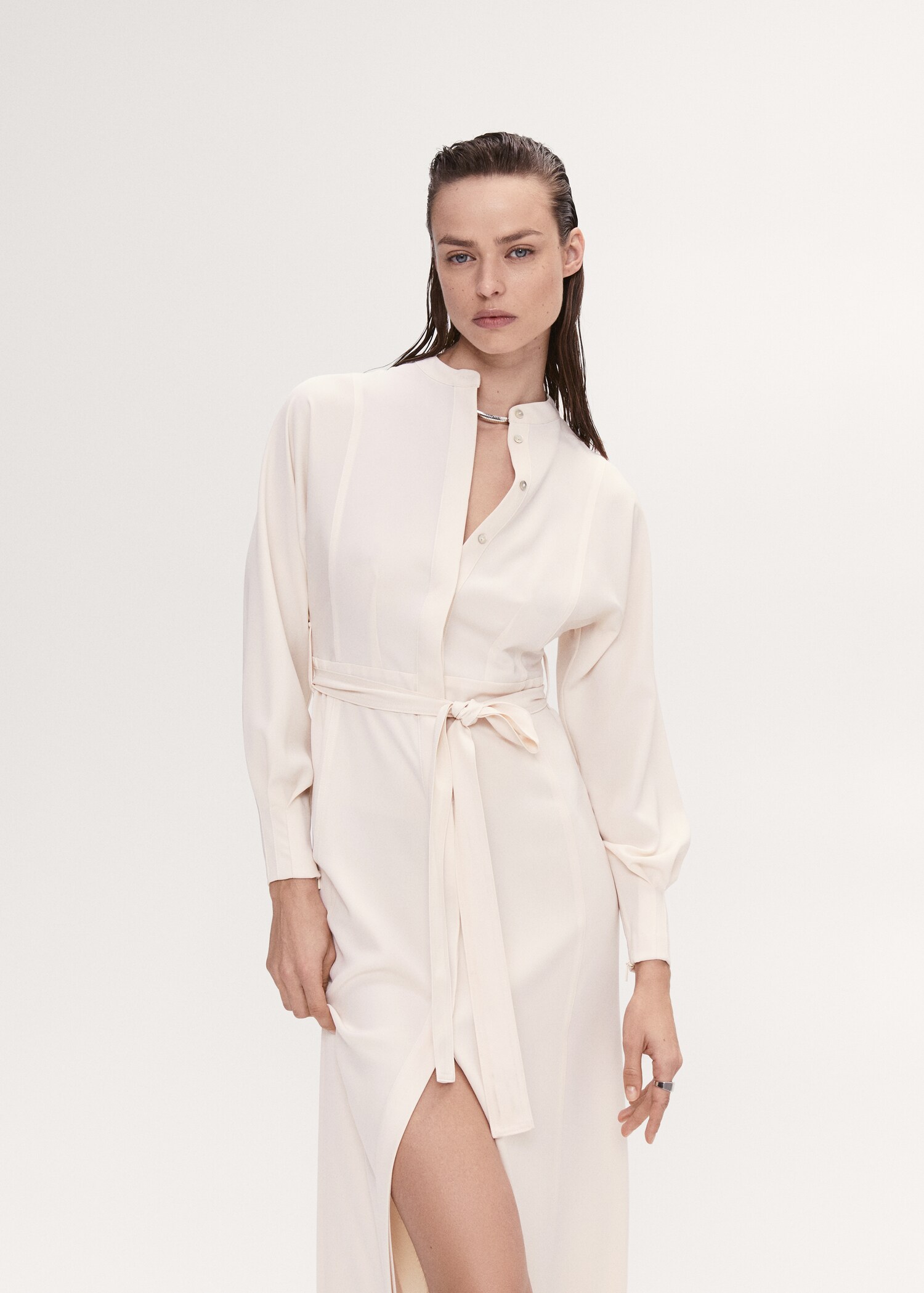 Bow shirt dress - Medium plane