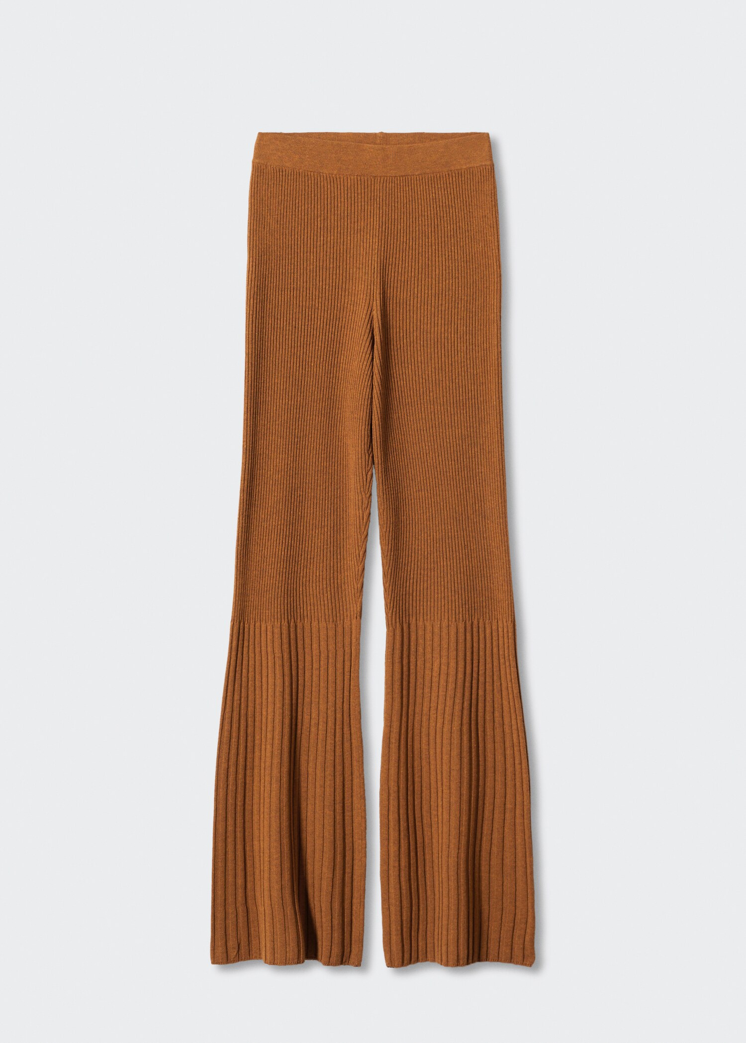 Flared knitted pants - Article without model