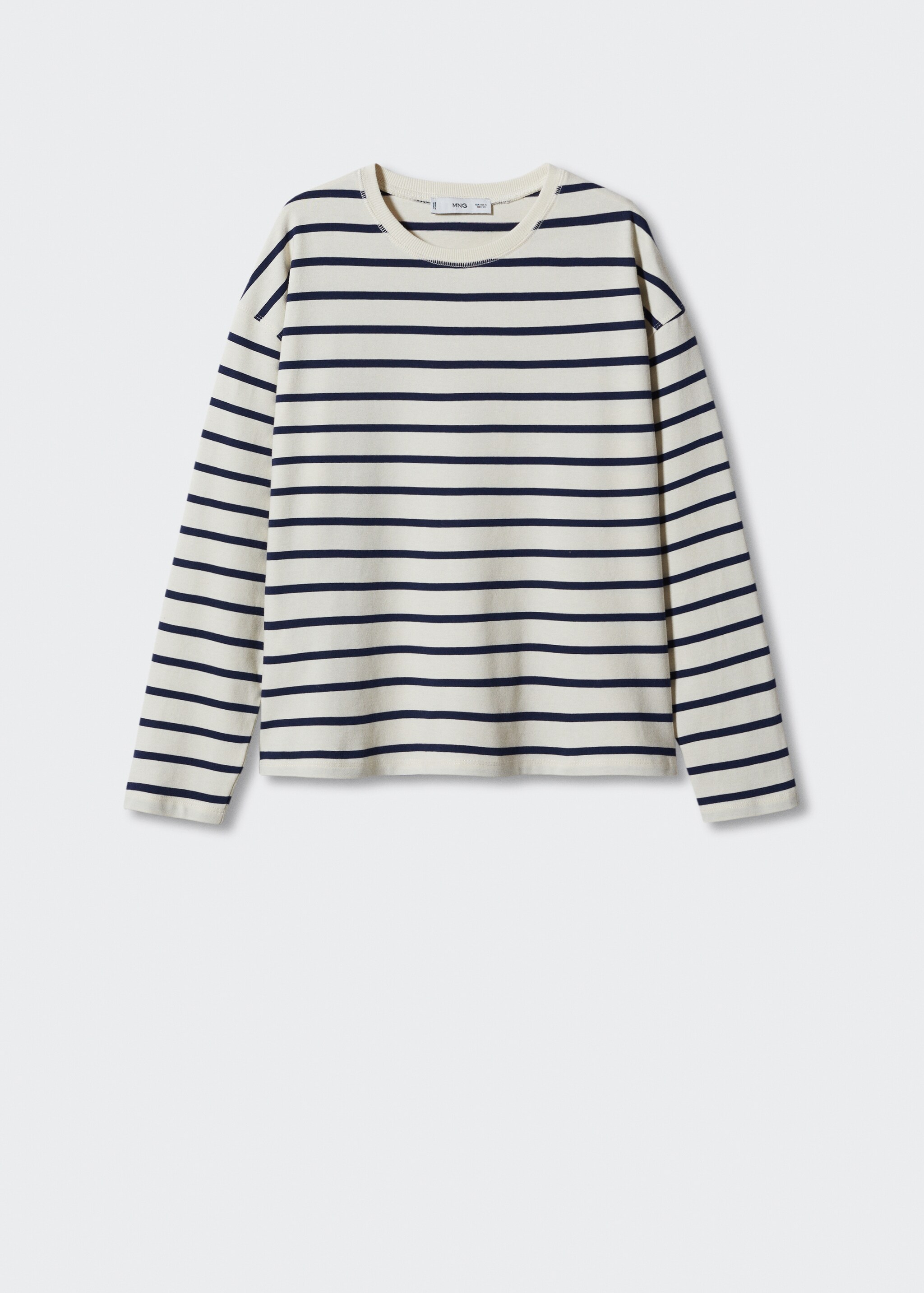 Striped cotton-blend sweatshirt - Article without model
