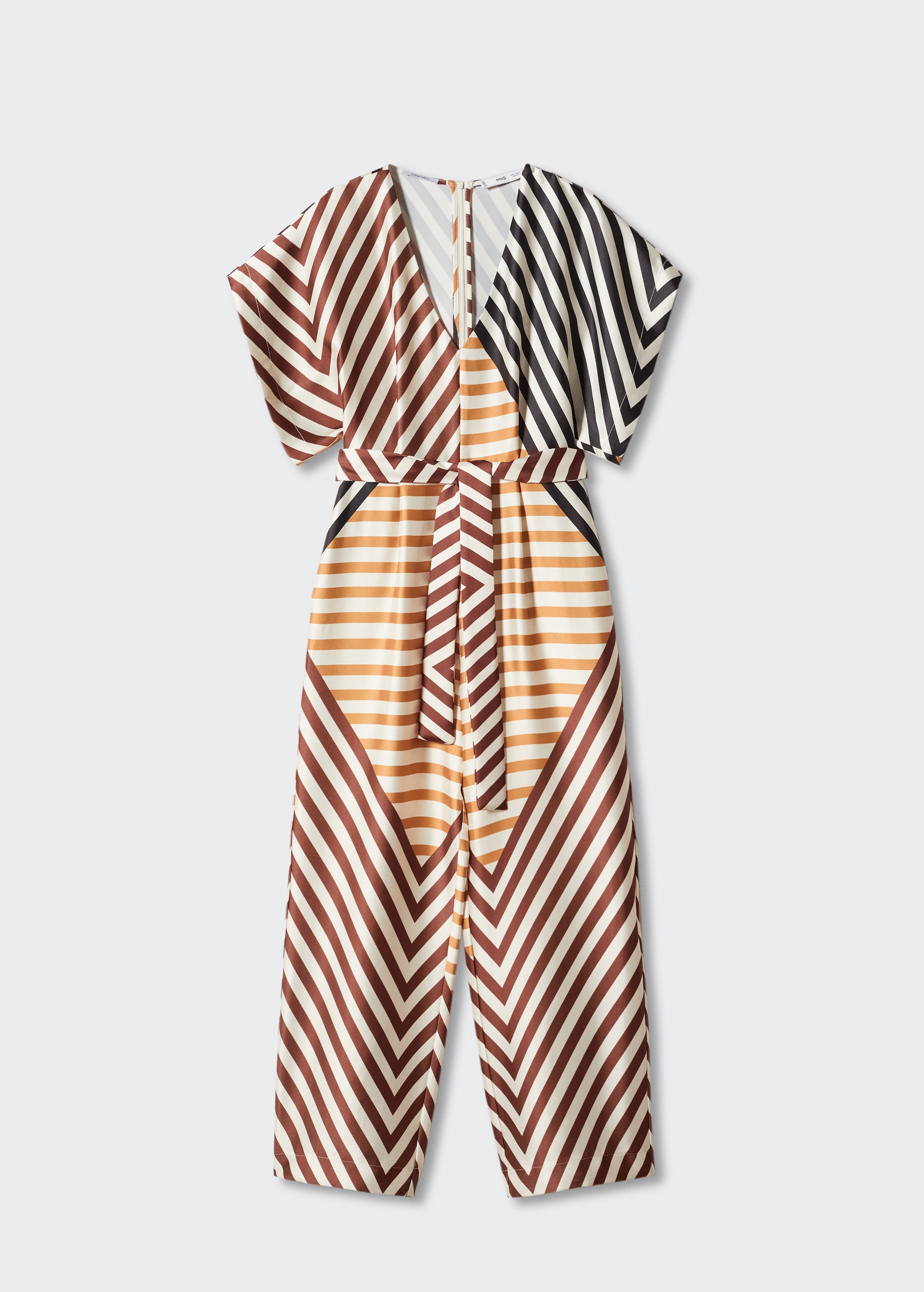 Striped satin jumpsuit - Article without model