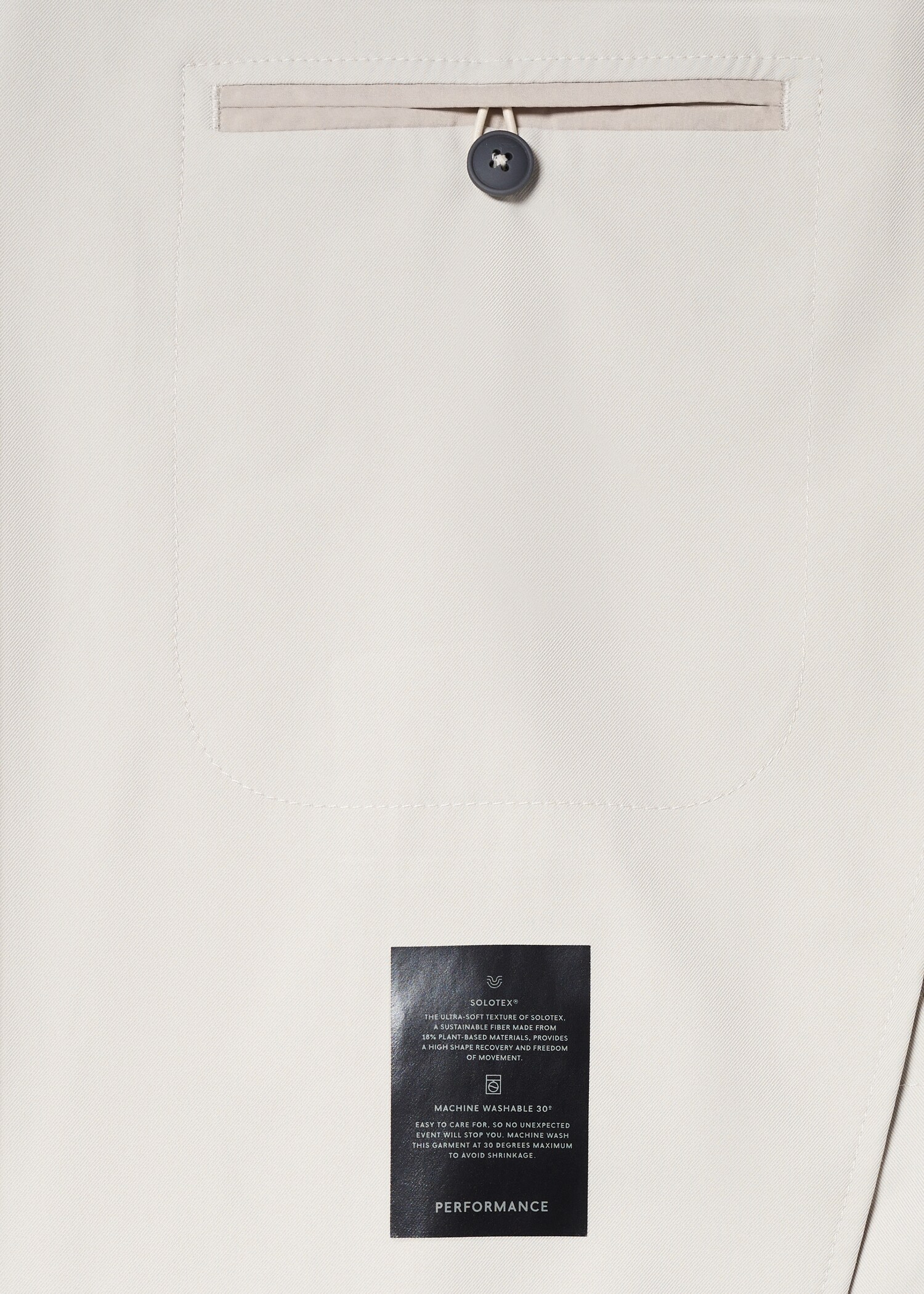 Slim-fit technical suit blazer - Details of the article 8