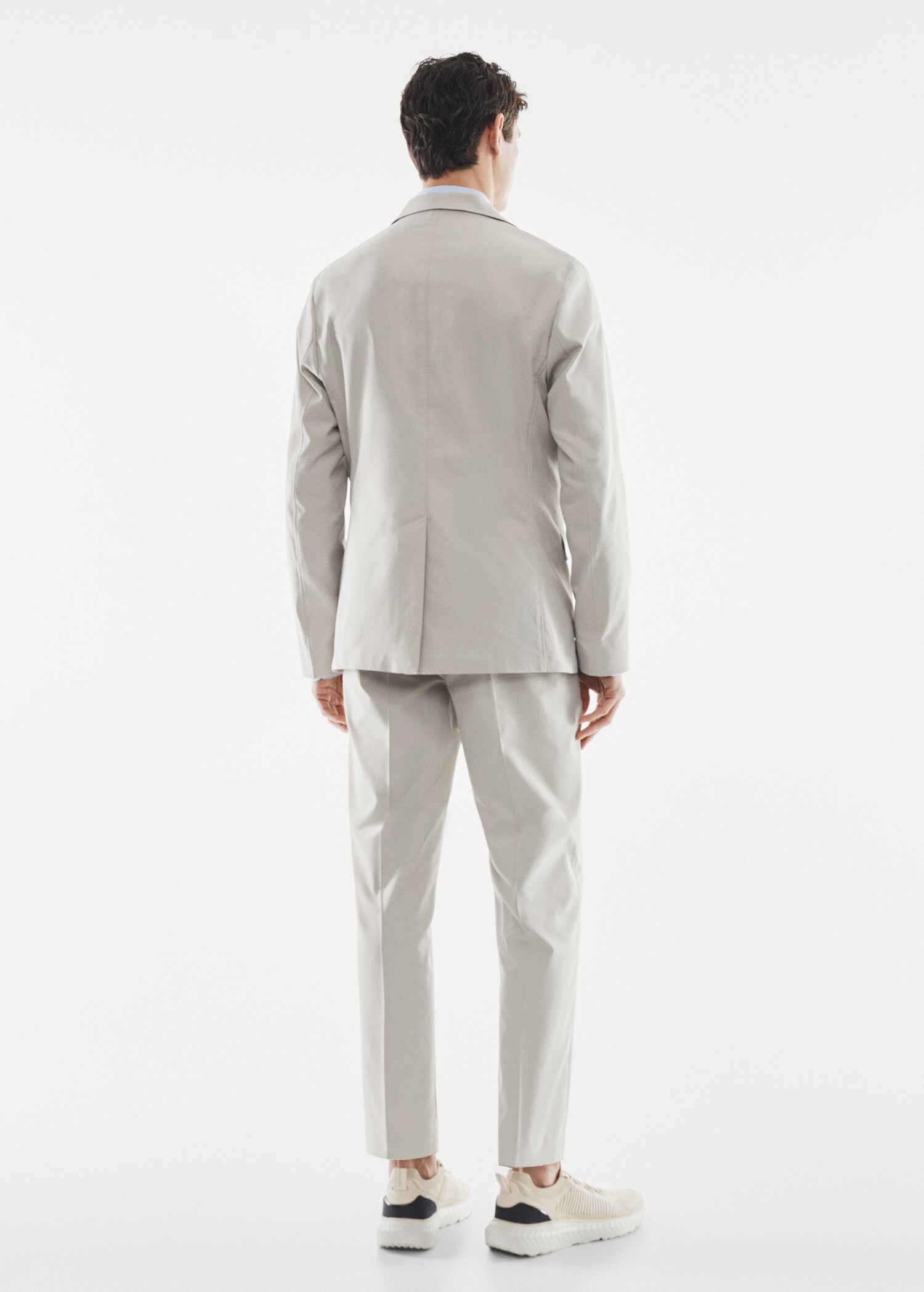 Slim-fit technical suit blazer - Reverse of the article