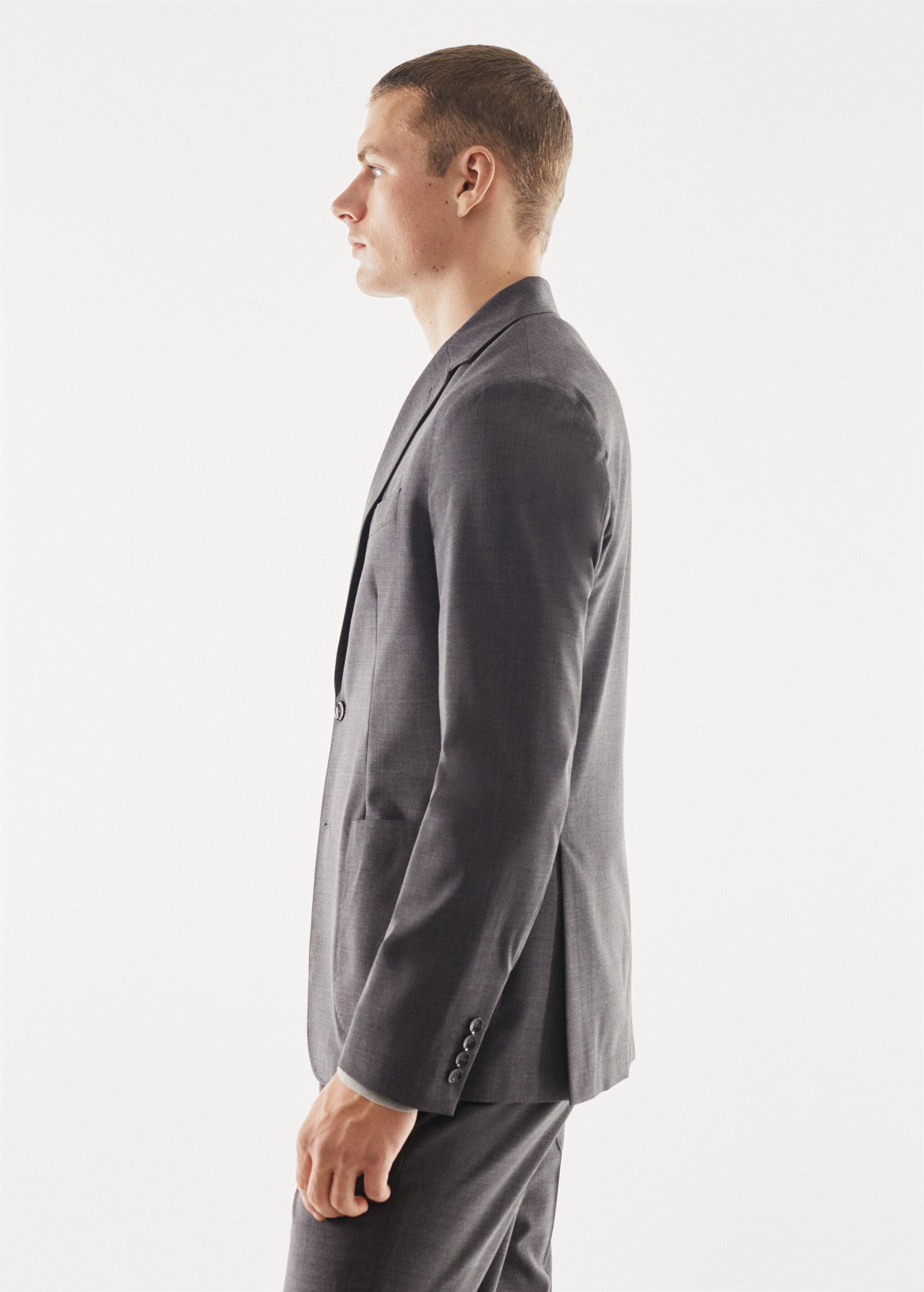 Breathable slim-fit suit jacket - Details of the article 2
