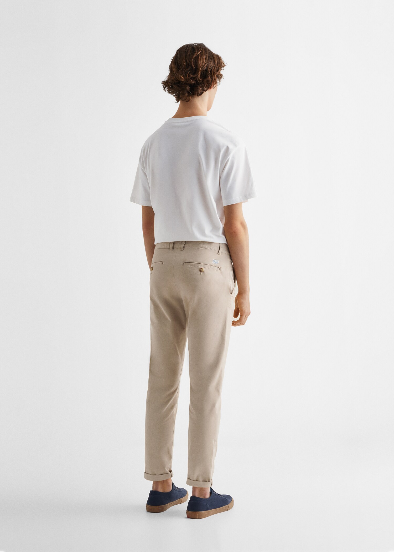 Cotton chinos - Reverse of the article