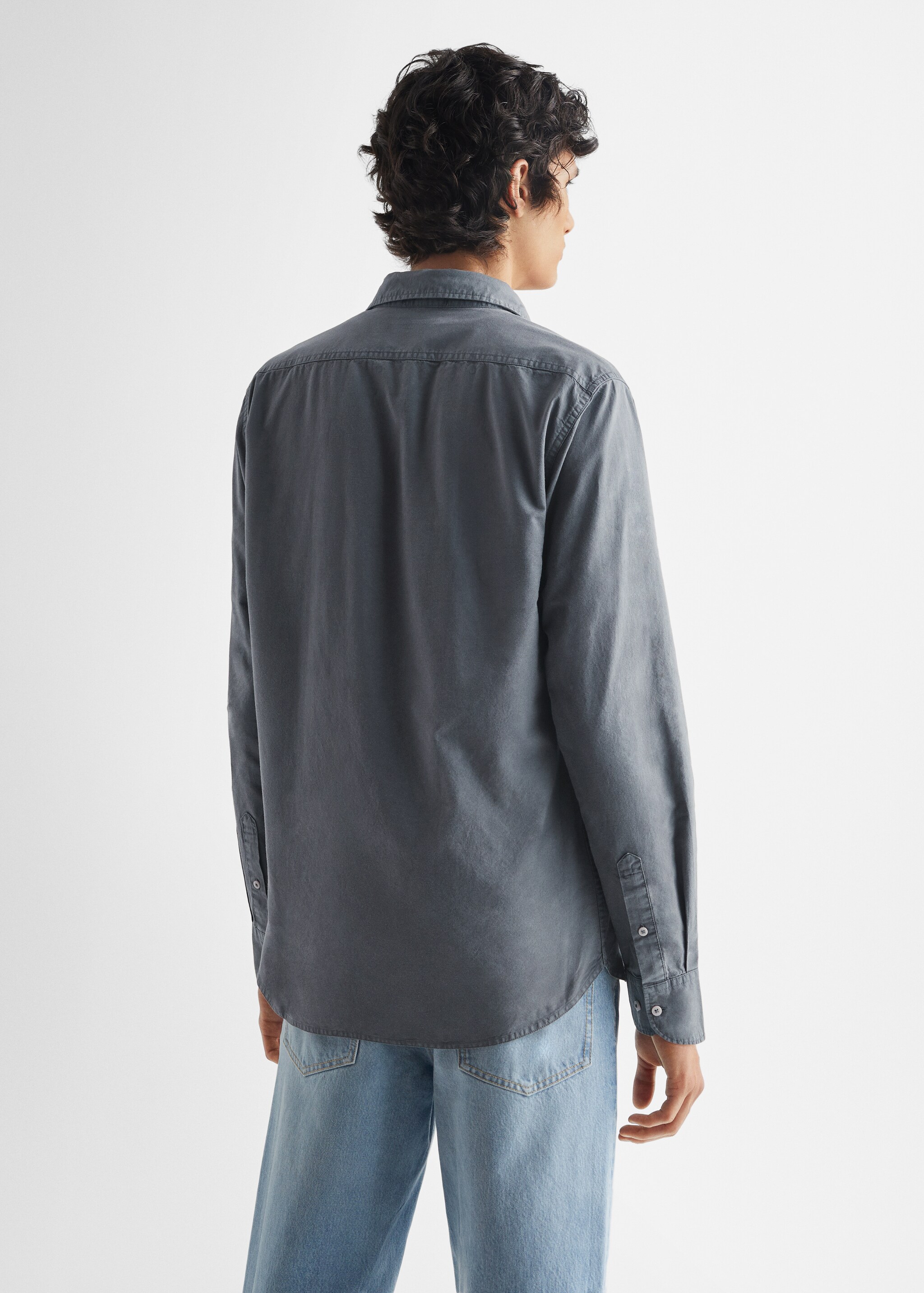 Basic-Baumwollhemd - Rückseite des Artikels