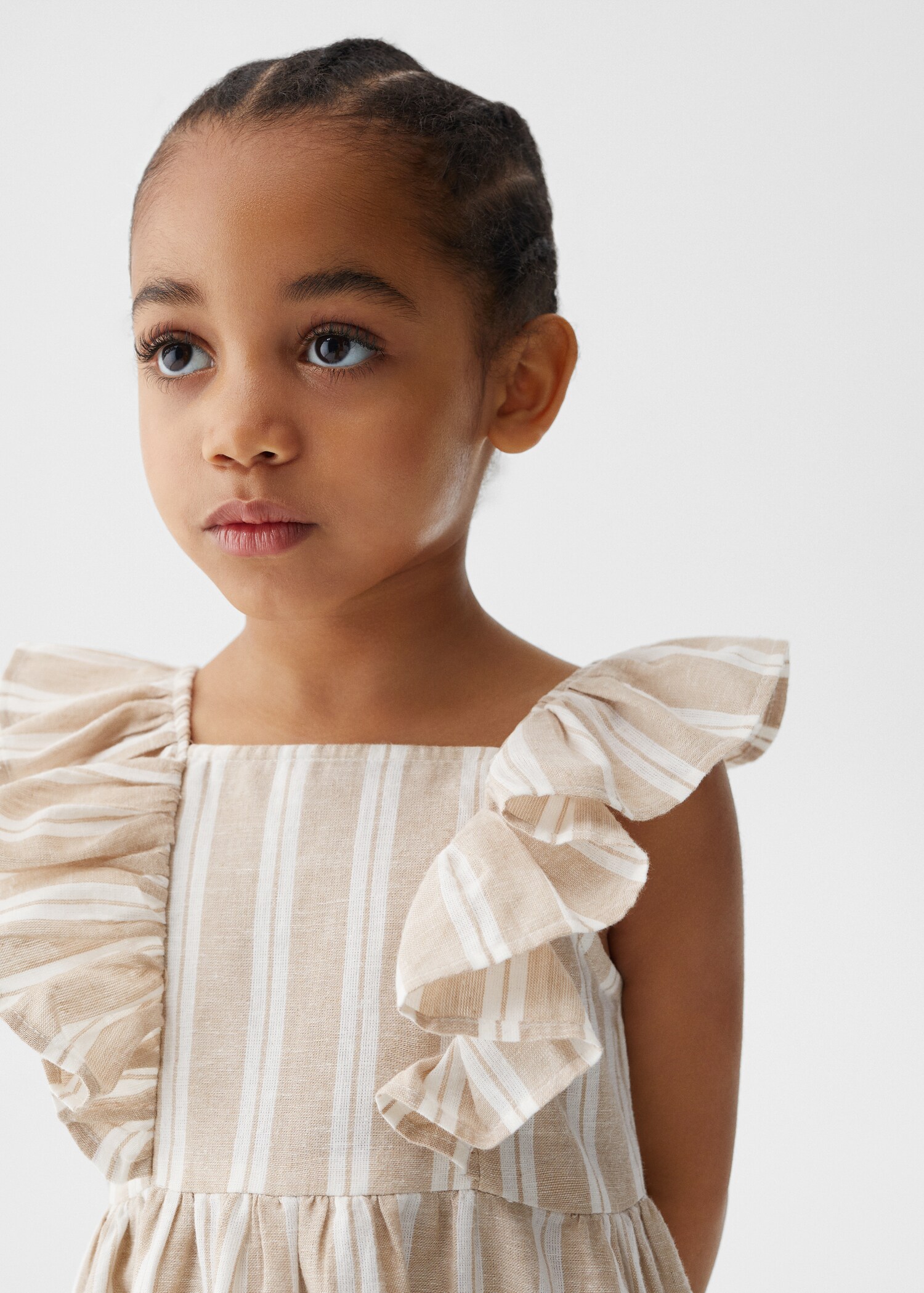 Striped ruffle dress - Details of the article 4